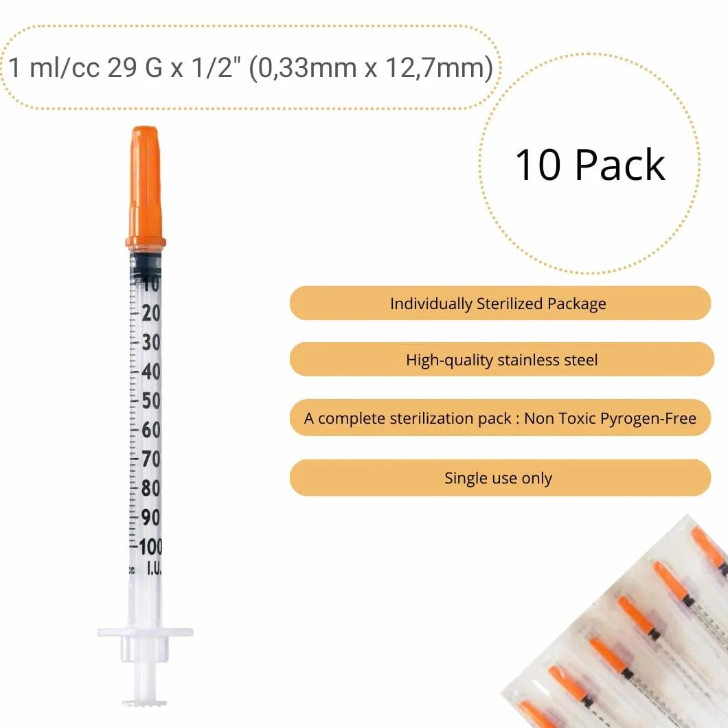 Plastikowe tubki 1 ml 29 g 0,33 x 12,7 mm uniwersalne narzędzia pomiarowe
