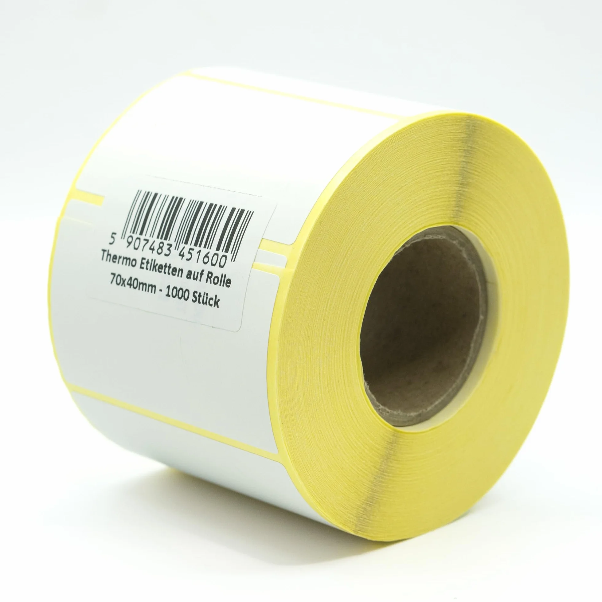 Etykiety termiczne na rolce 70 x 40 mm 1000 sztuk białe samoprzylepne