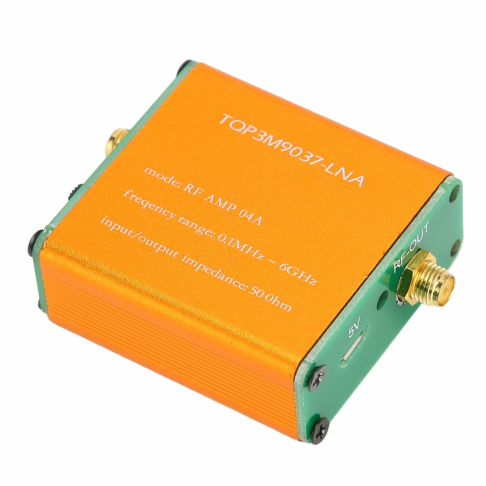 Wzmacniacz LNA 20 dB 0,1 MHz - 6 GHz, moduł przedwzmacniacza mocy z gniazdem SMA do radia FM HF
