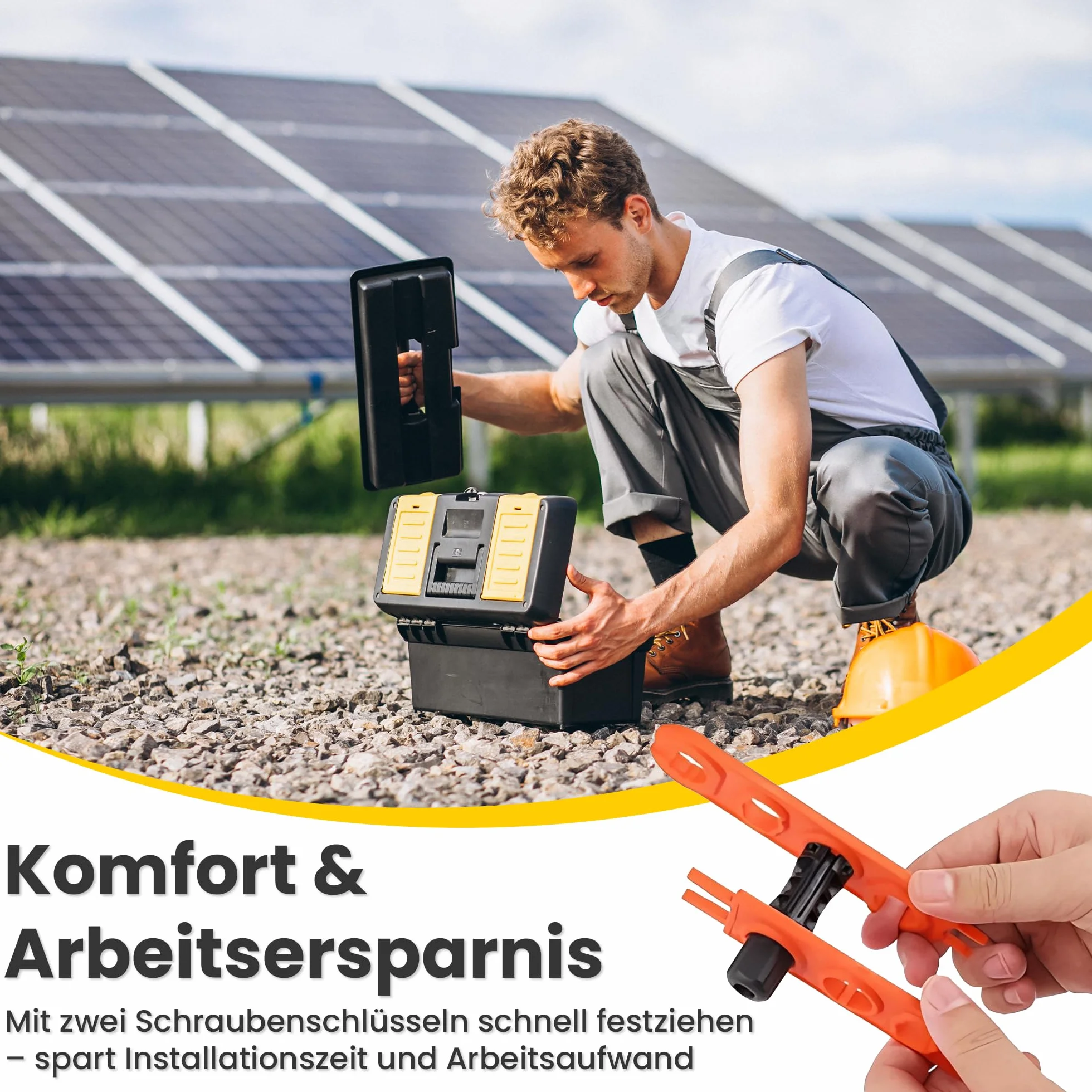 Offgridtec Zestaw Kluczy Instalacyjnych MC-4 2-Częściowy 1000 V/1500 V