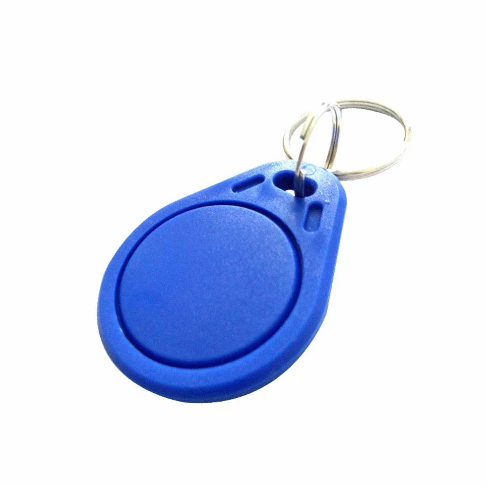 YAVIS Chipy RFID 13,56 MHz z transponderem breloczek do kluczy NFC Token Tags 1k klucz chip, kółko na klucze, kontrola dostępu, karta keyfob - niebieska (10 sztuk)