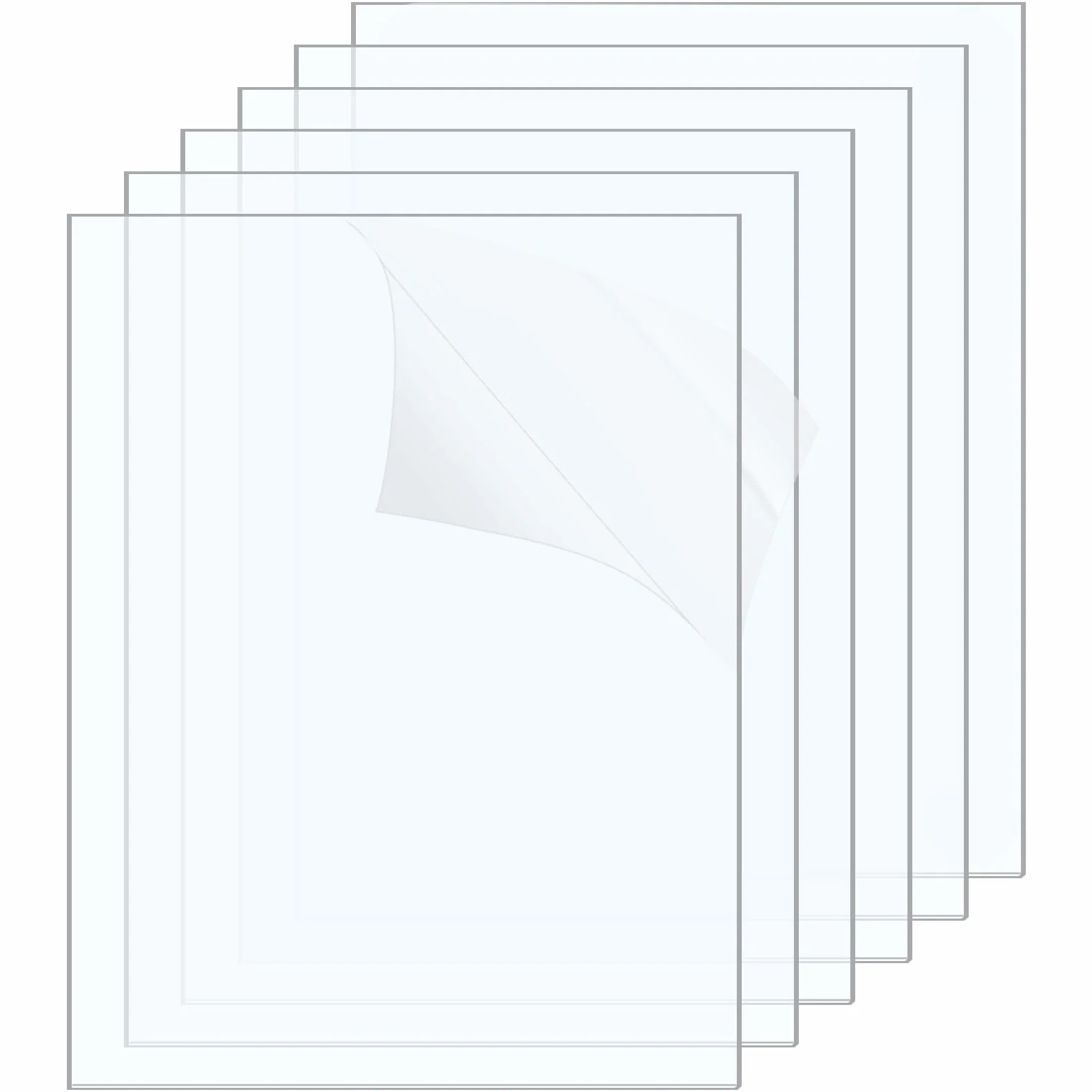 6 sztuk płyt akrylowych A4 płyty z tworzywa sztucznego (przezroczyste)