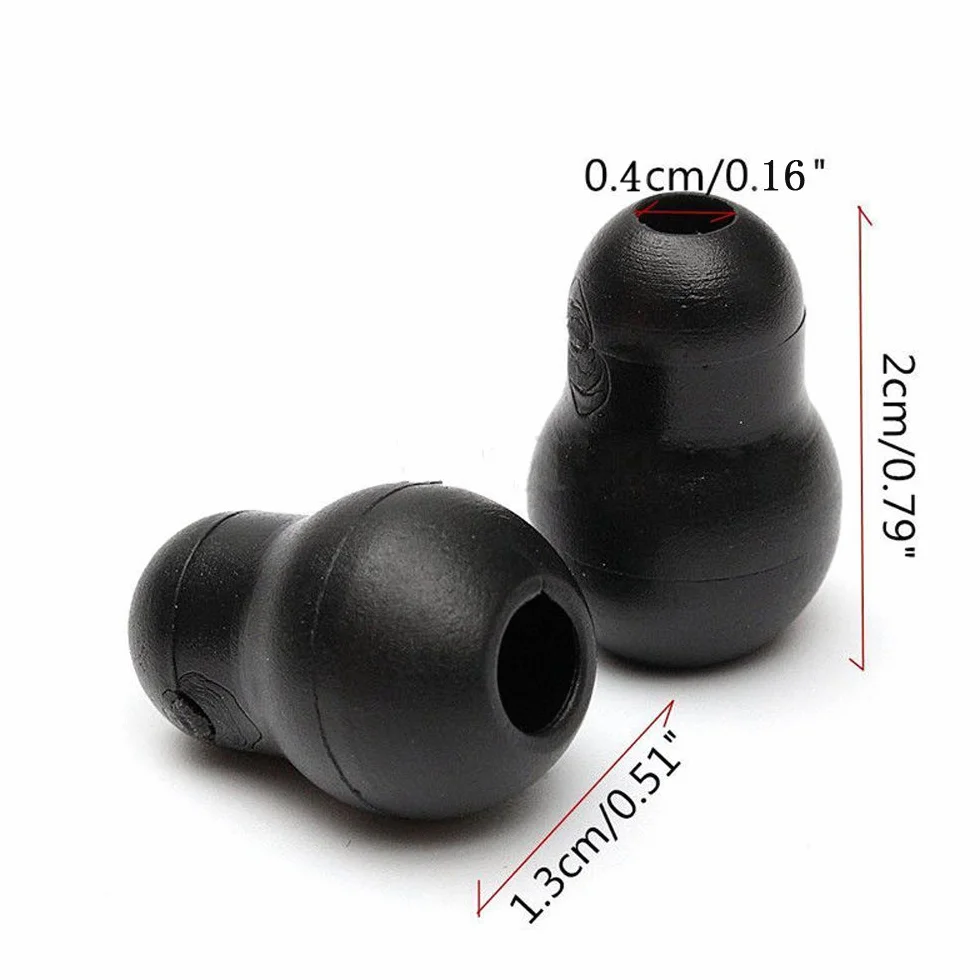 Zatyczki do uszu stetoskopowe wymienne miękkie do stetoskopu Littmann czarne 10 szt.