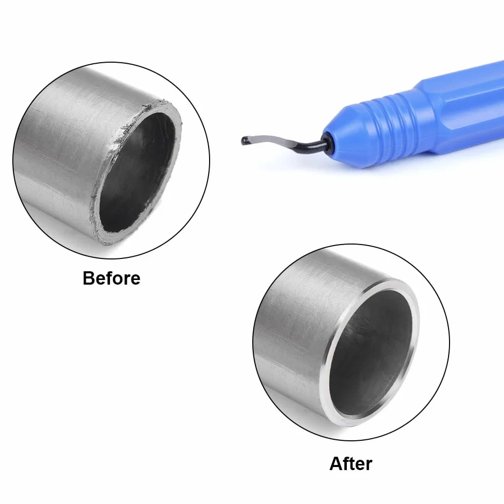 Flintronic Uniwersalne narzędzie do usuwania zadziorów 360° z 10 ostrzami do drukarki 3D, tworzywo sztuczne, aluminium, stal nierdzewna