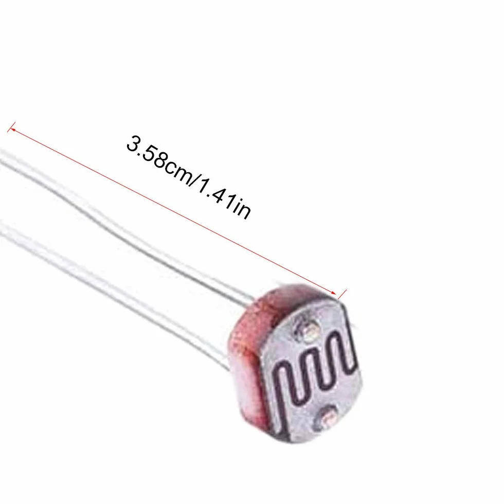 RUNCCI-YUN 20 szt. Mini Diody Czerwone Moduł Kropka 5V 6mm + Fotorezystor Opornik Światła 5mm
