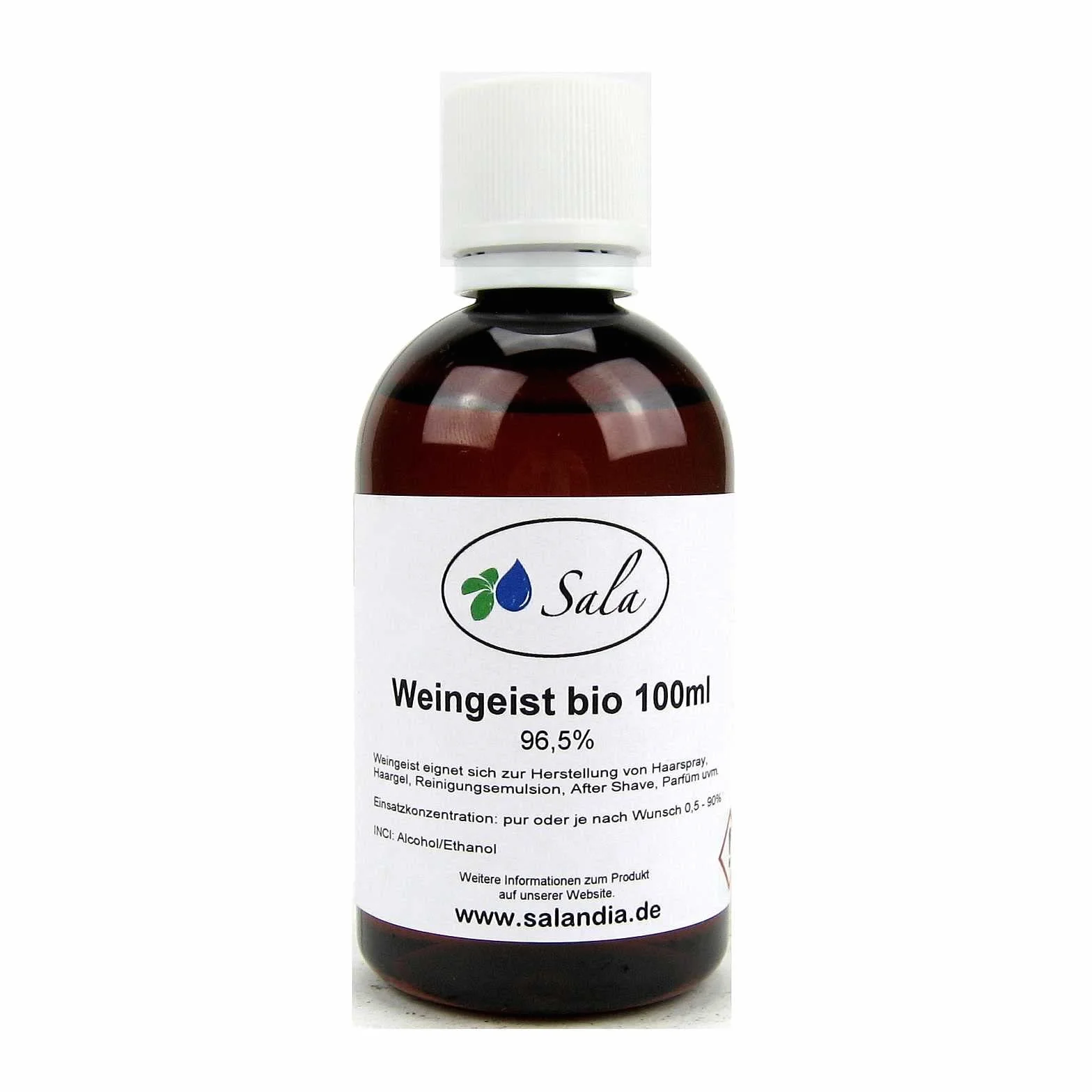 Sala Weingeist etanol alkohol 96,5% nieskażony bio 100 ml PET