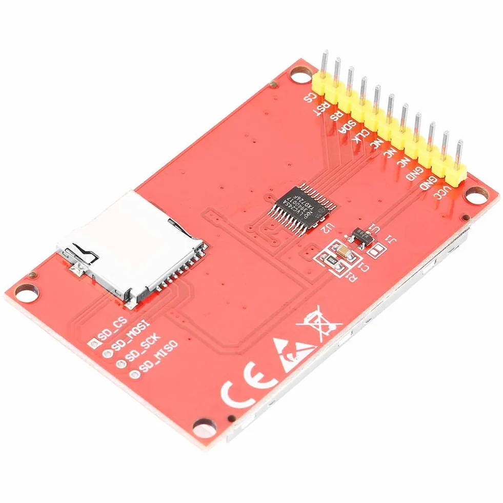 2-calowy moduł wyświetlacza LCD TFT 3 V/5,5 V kolorowy ekran 176 x 220 pikseli sterownik IC ILI9225 szeregowy interfejs peryferyjny
