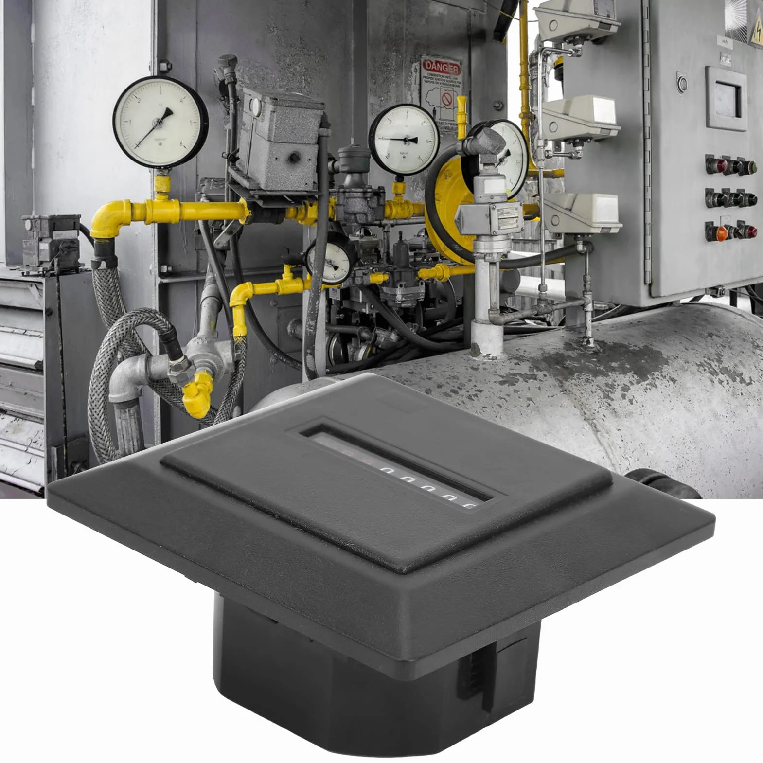 HM-1 Cyfrowy wyświetlacz godzinomierz wysokiej precyzji generator czasomierz narzędzia czarny przemysłowy timer mechaniczny licznik godzinomierza AC 220-240 V 50 Hz do maszyn inżynieryjnych