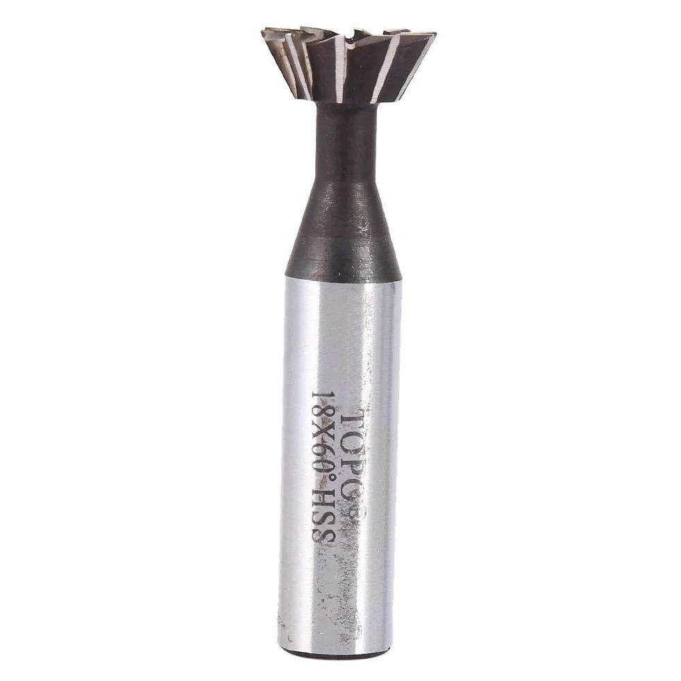 Nikou Frez trzpieniowy – jaskółczy ogon 16 mm frez trzpieniowy, 60° HSS, prostolinijny ogon, frez trzpieniowy, wiertło CNC
