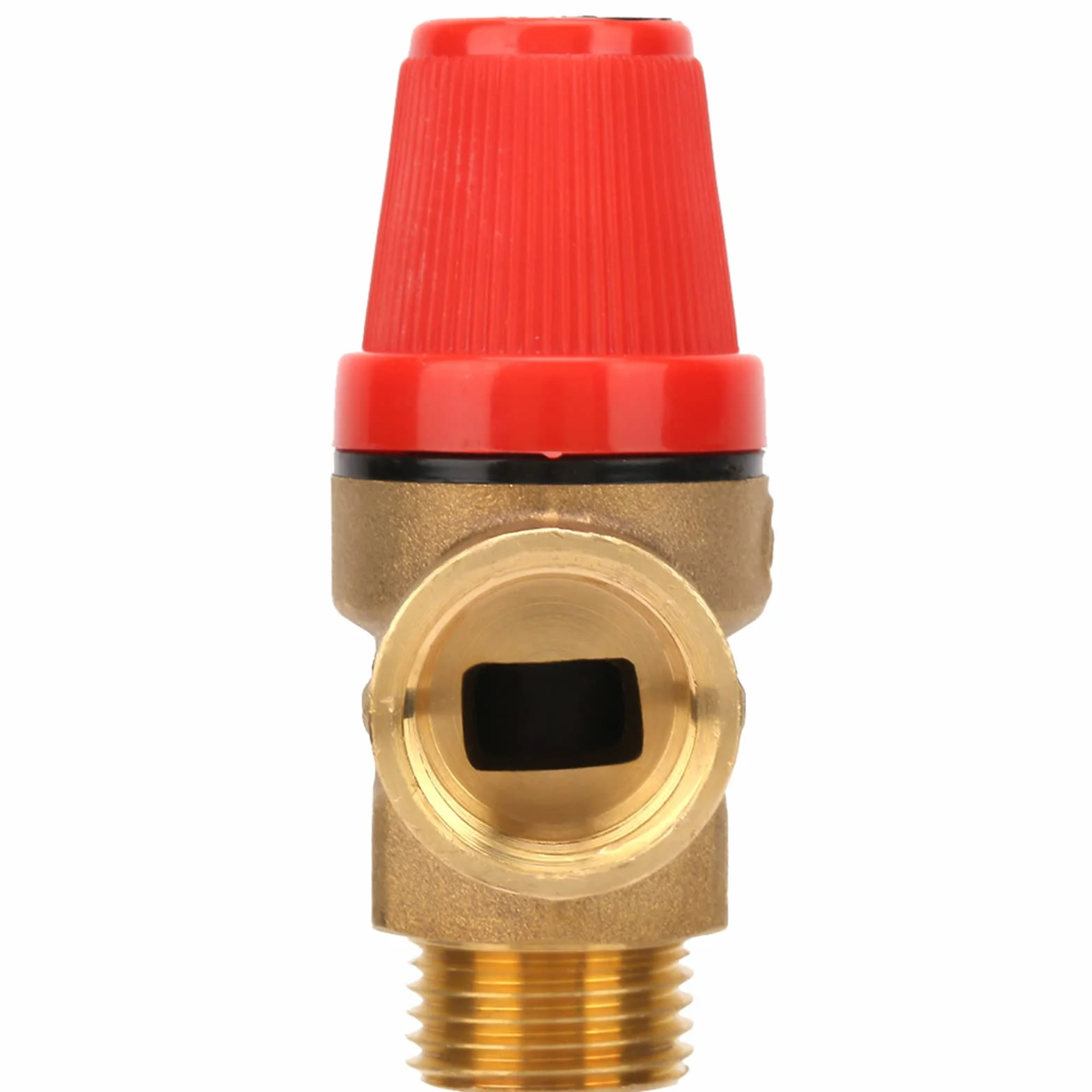 Fafeicy 3 Bar DN15 Premium mosiężny zawór bezpieczeństwa G1/2" sprężyna gwintowana do pieca wiszącego zaworu bezpieczeństwa zawór ograniczający ciśnienie (3 bar DN15), inne akcesoria do zaworów