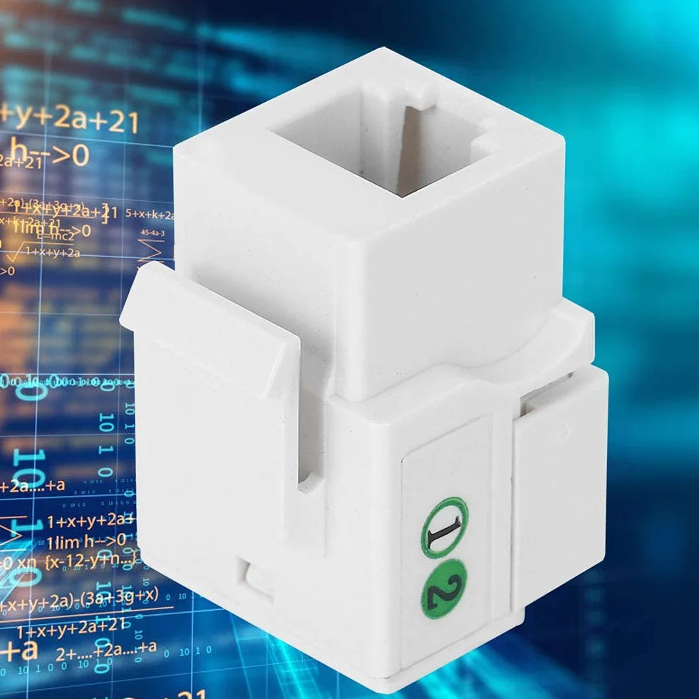 Keystone Rj11,Rj11 Keystone 5 Szt. Telefoniczny Moduł Głosowy, Akcesorium do Okablowania Sieciowego, Pojedynczy Port RJ11 Cat 3 z Osłoną Przeciwpyłową, Zintegrowany Moduł Sieciowy do Inżynierii Sieci