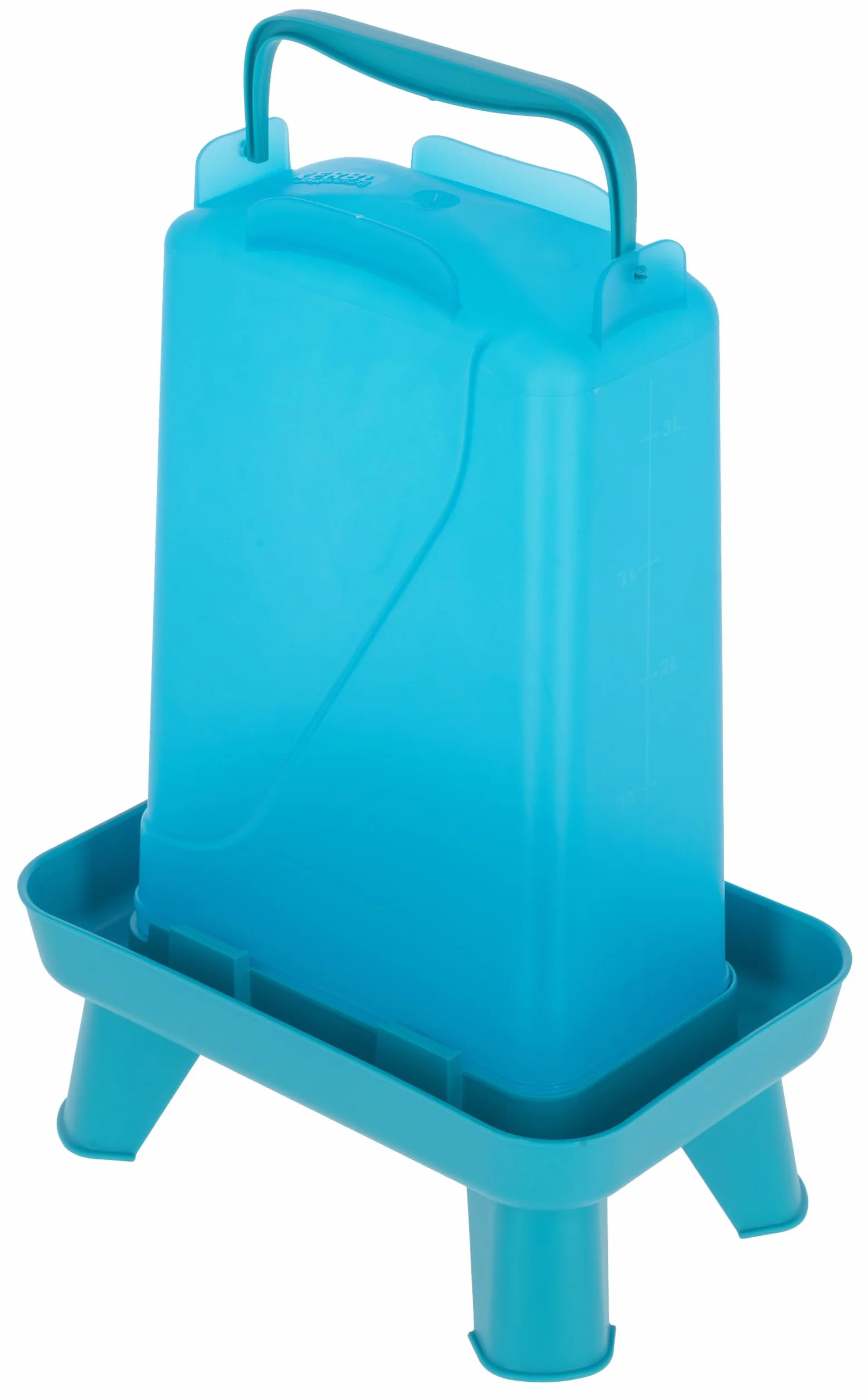 Kerbl Hobbyfarming Poidło Plastikowe z Nóżkami, Automatyczne Zasilanie w Wodę, Stabilna Podstawa, Odporne na Warunki Atmosferyczne, Łatwe do Czyszczenia, 3,5 L, Niebieskie