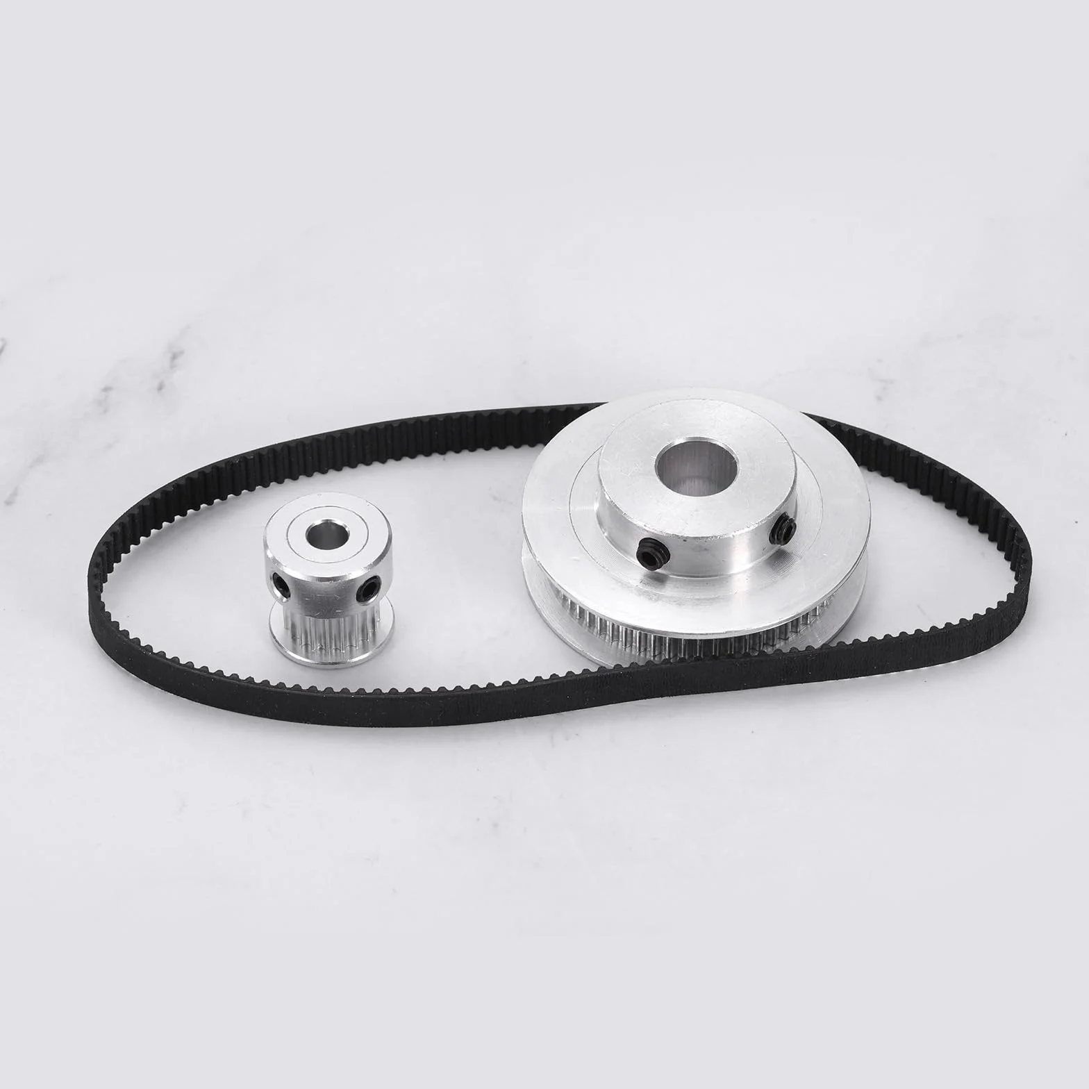QUARKZMAN GT-2 koło synchroniczne 20 i 60 zębów 5&10 mm otwór, koło zębate ze stopu aluminium z paskiem 280x6 mm do drukarki 3D CNC