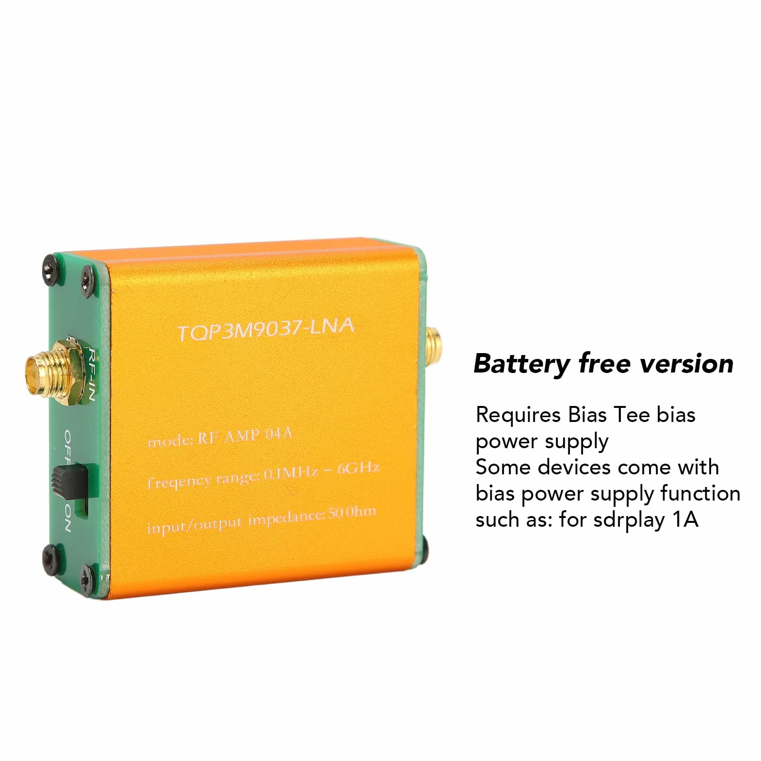 Wzmacniacz Niskoszumowy 0,1 MHz-6 GHz 20dB Moduł Przedwzmacniacza Mocy RF