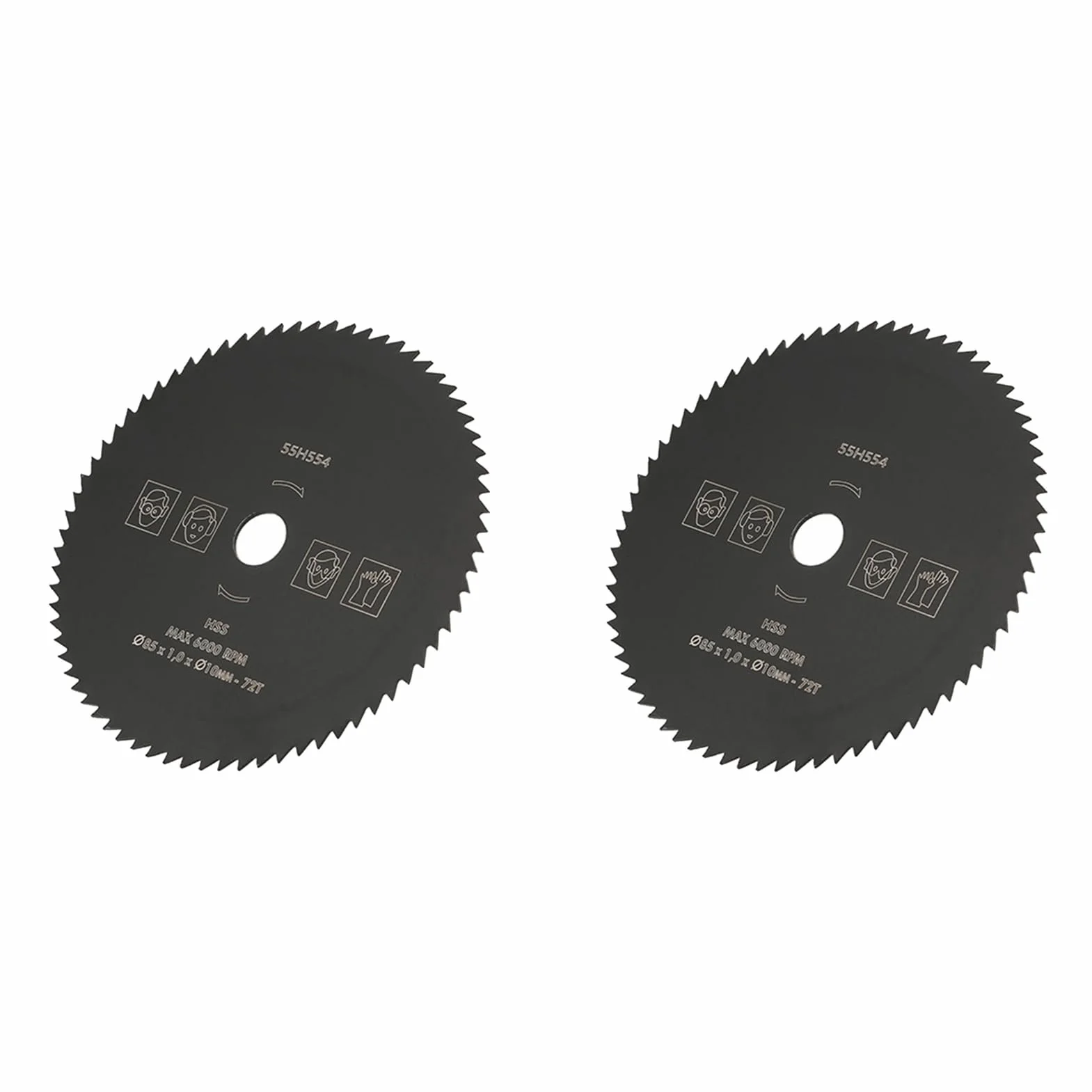 2 szt. Brzeszczoty do pił Tarczowych 85mm * 10mm HSS 72 Zęby do Cięcia Piły Tarczowe Brzeszczoty do pił Tarczowych Tarcze Tnące do Obróbki Drewna Drewno Metal PCV Aluminium Koło