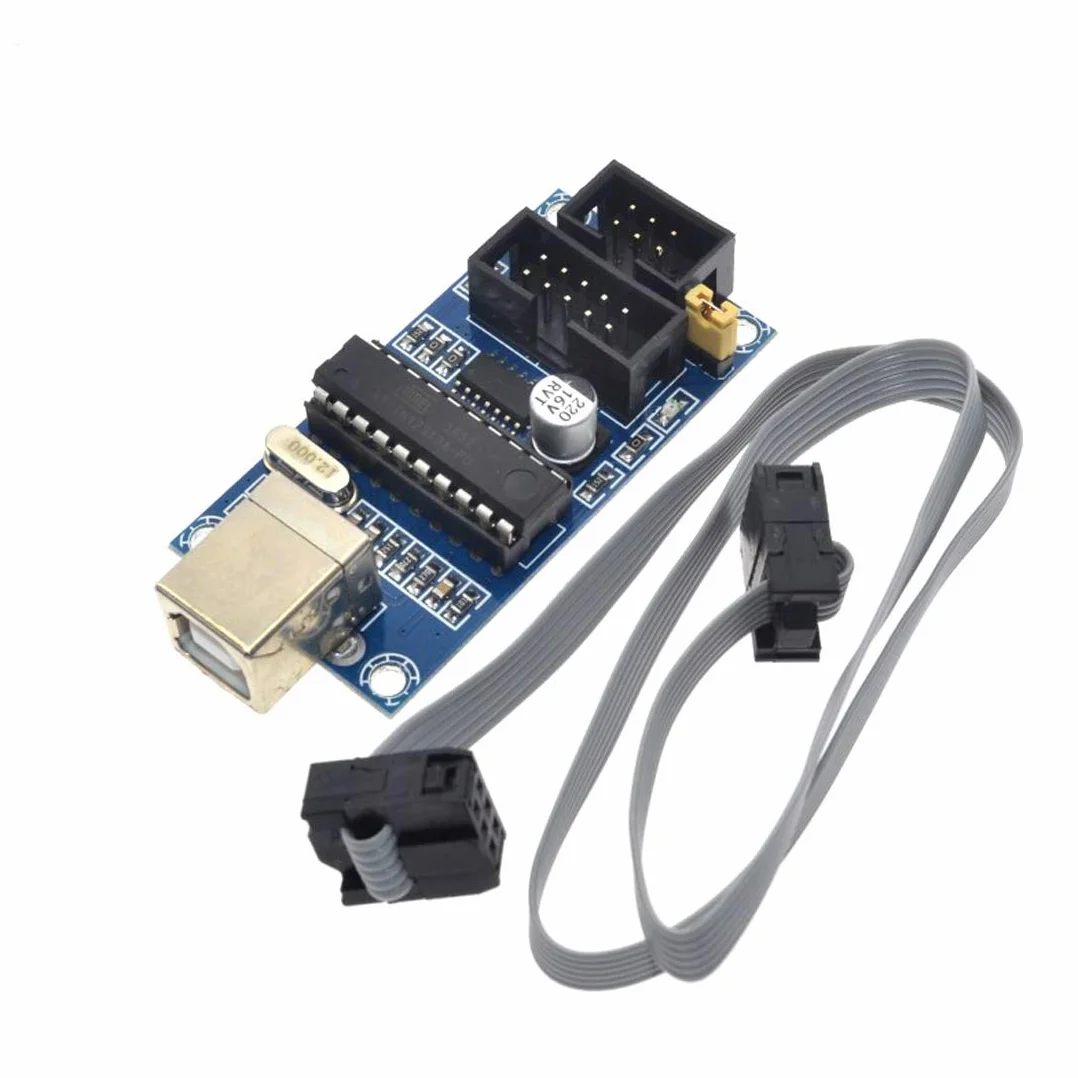 Hailege USBTiny USBtinyISP AVR ISP programator 6/10-pinowy bootloader do bootloadera IDE