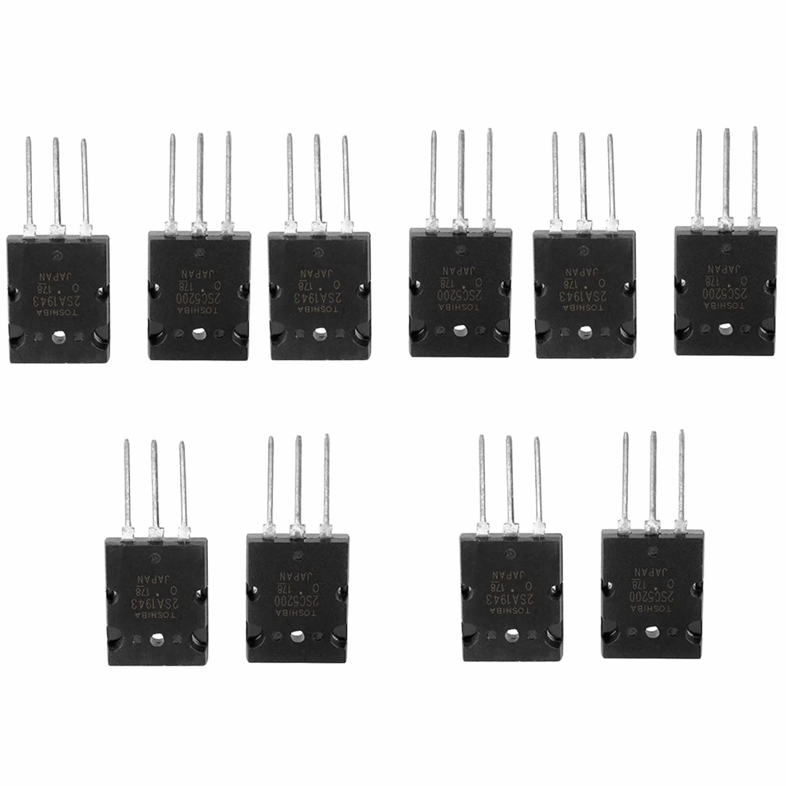2SC5200 Tranzystor Audio Dużej Mocy 5-parowy Dopasowany BJT