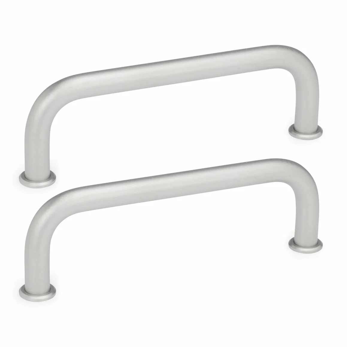 Wszystkie elementy znormalizowane | uchwyty pałąkowe ze stali nierdzewnej - GN 425-NI-10-120-GS | średnica: 10 mm | stal szlachetna | matowe piaskowane | 1 sztuka