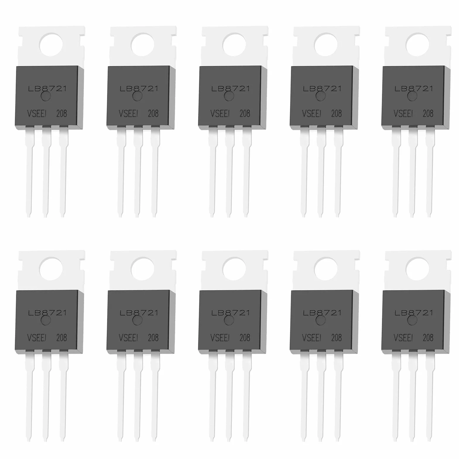 10 szt. IRLB8721 MOSFET tranzystor N-kanałowy ESD znamionowy TO-220 62 A 30 V 3-pinowy międzynarodowy prostownik do elektronicznego przełącznika, sterowanego prostownika