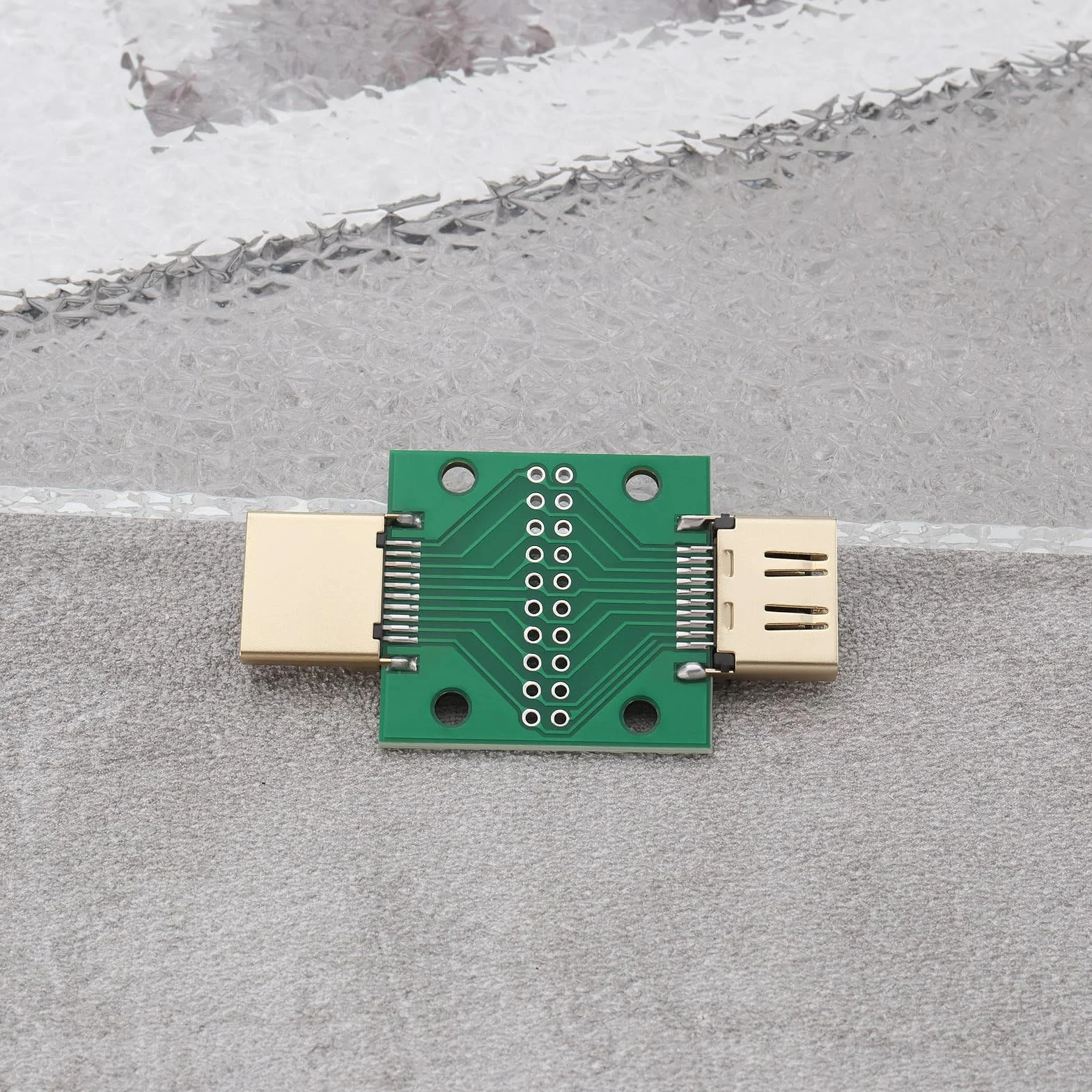 OTOTEC 2 szt. HDMI typu A męski na żeński 19 pinów 2,54 mm dwustronne gniazdo Breakout Board złącze testowe naprawa płytka testowa mini złącze z płytką PCB