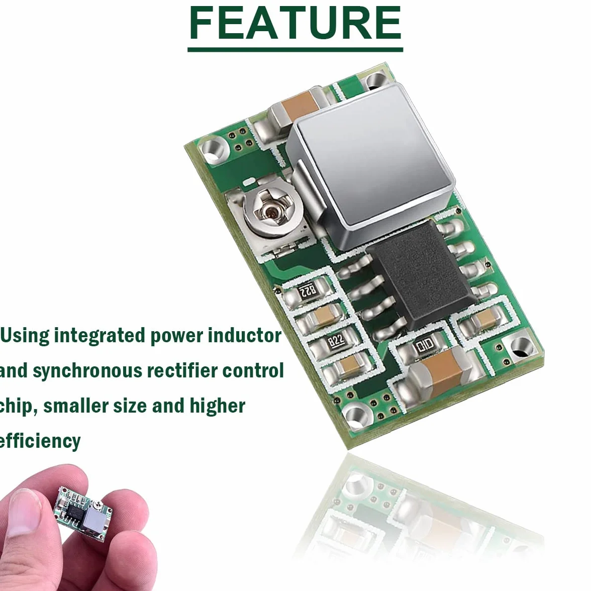 10 SZTUK Mini 360 Zasilacz Buck Moduł DC na DC Regulowany konwerter Buck 4.75-23V do 1.0-17V Ultra-Small Voltage Regulator 3A For Air Model
