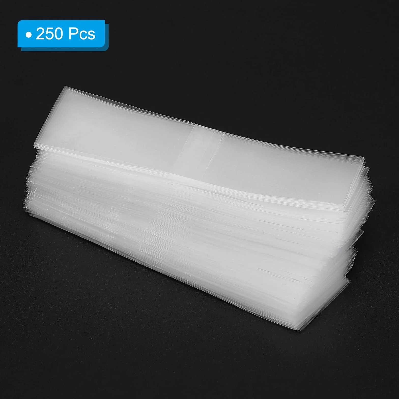 PATIKIL 94x28mm PVC perforowane opaski termokurczliwe, 250 sztuk folii termokurczliwej do butelek słoiki puszki pudełka nadają się do korków o średnicy od 1,97 do 2,24 cala, przezroczyste