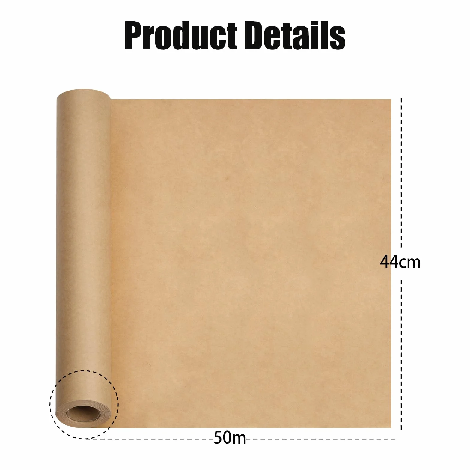 Różowy papier rzeźniczy w rolce – Butcher Paper BBQ 44 cm × 50 m, papier typu kraft do grilla, wędzarni i piekarnika, do mięsa, ryb i warzyw, klasa spożywcza