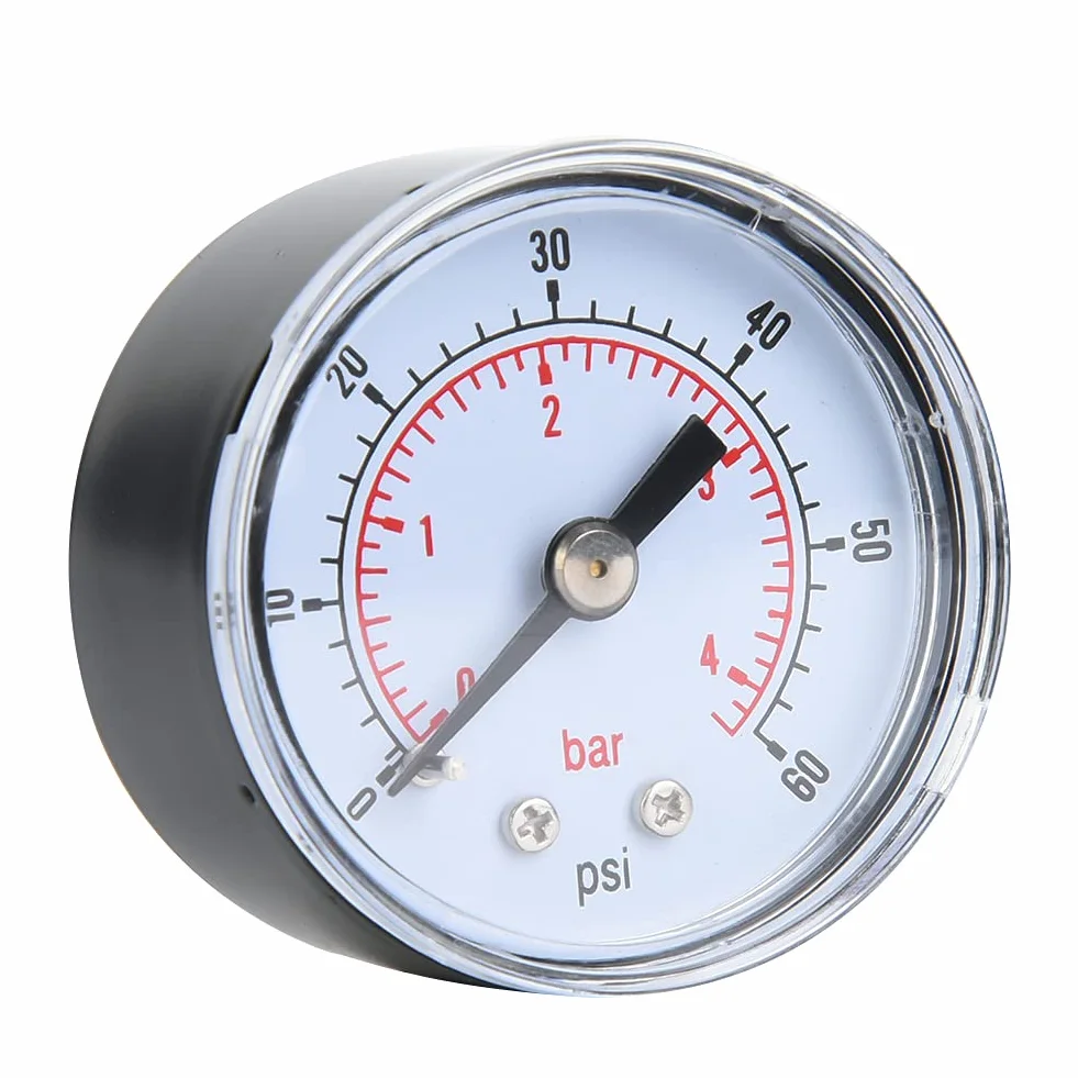 Manometr 10 Bar 1/8" BSPT Gwint 0-60psi 0-4bar do Wody Powietrza Oleju
