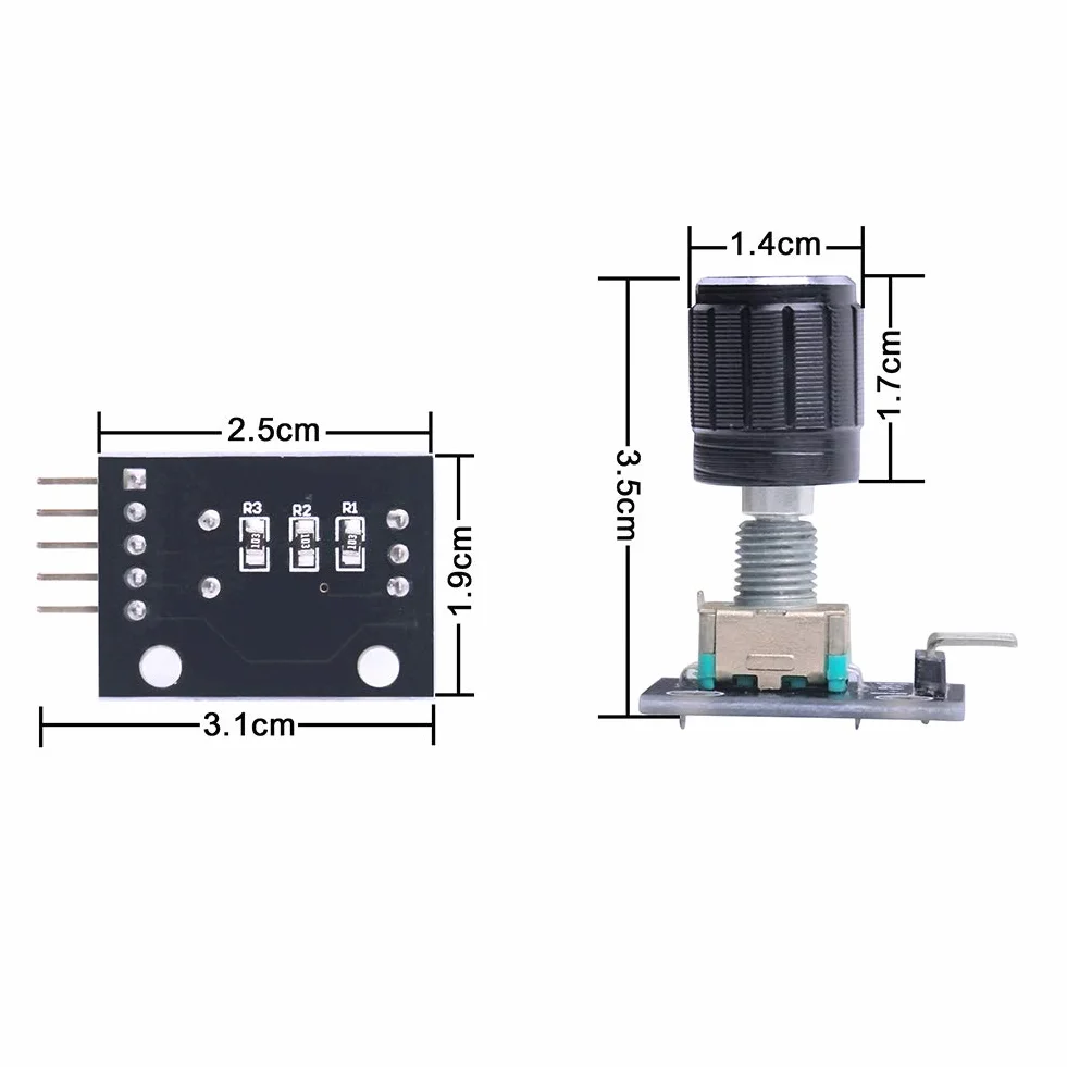 Obrotowy moduł enkodera KY-040 z przyciskiem do Arduino