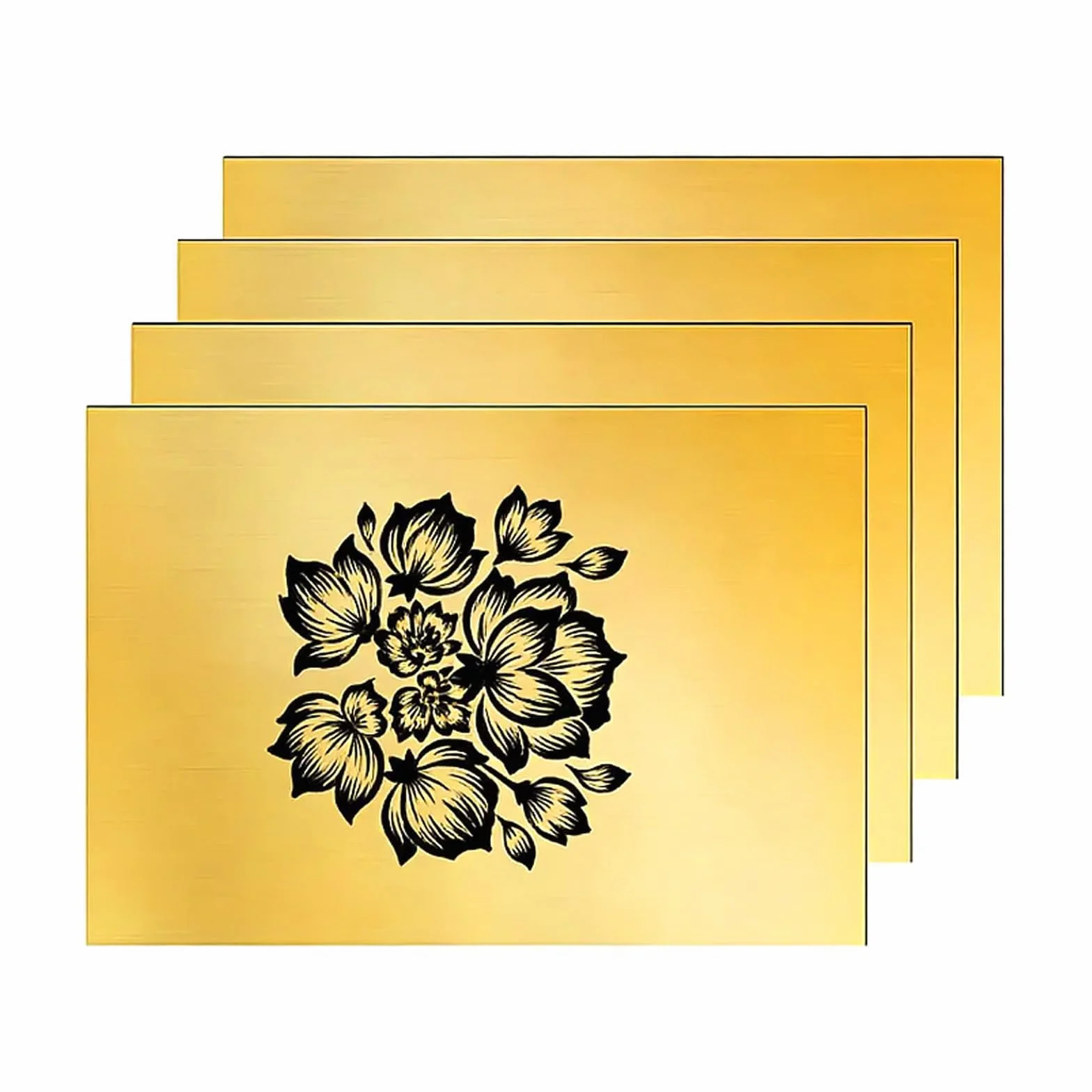 Tabliczki do grawerowania laserowego, 30 x 20 cm, płyta do grawerowania laserowego, 4 sztuki płyt z tworzywa sztucznego ABS, płyta z tworzywa sztucznego do grawerowania, laserowo grawerowana pusta