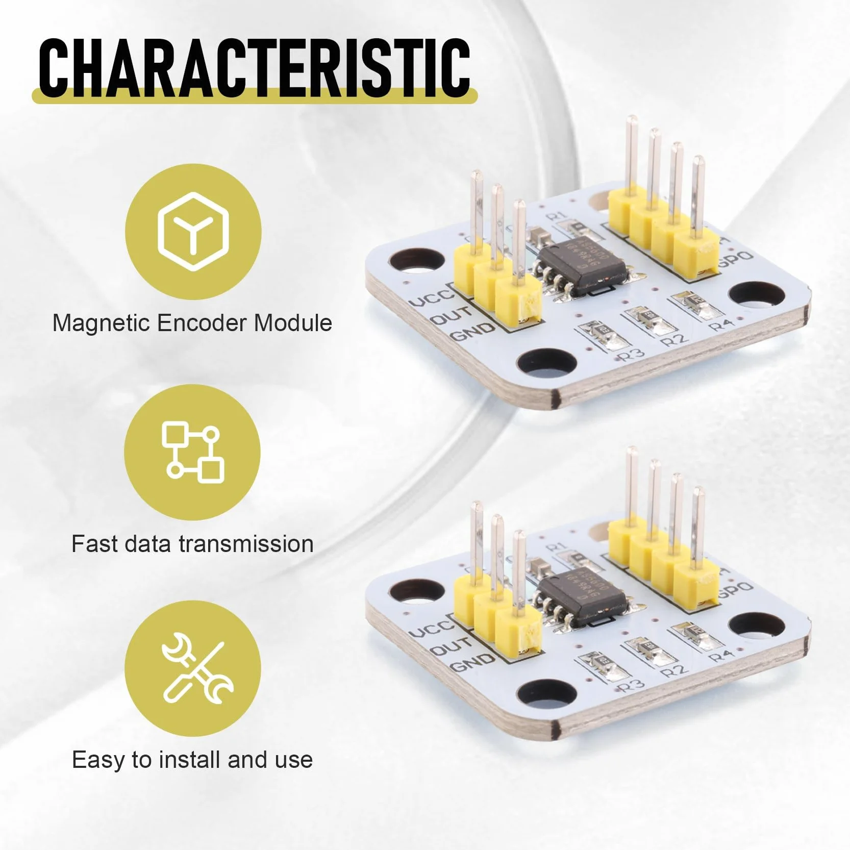 AS5600 Magnetic Encoder 12Bit High Precision Angle Measurement Sensor Module