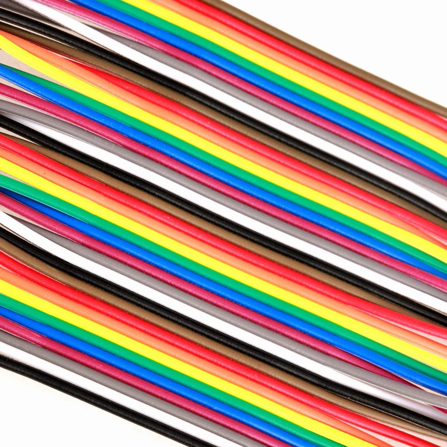 Kabel elektroniczny Akozon 5 sztuk kolorowe 10cm kable Dupont Breadboard zestaw przewodów zworek 40pin kobieta żeńska do kabli Arduino
