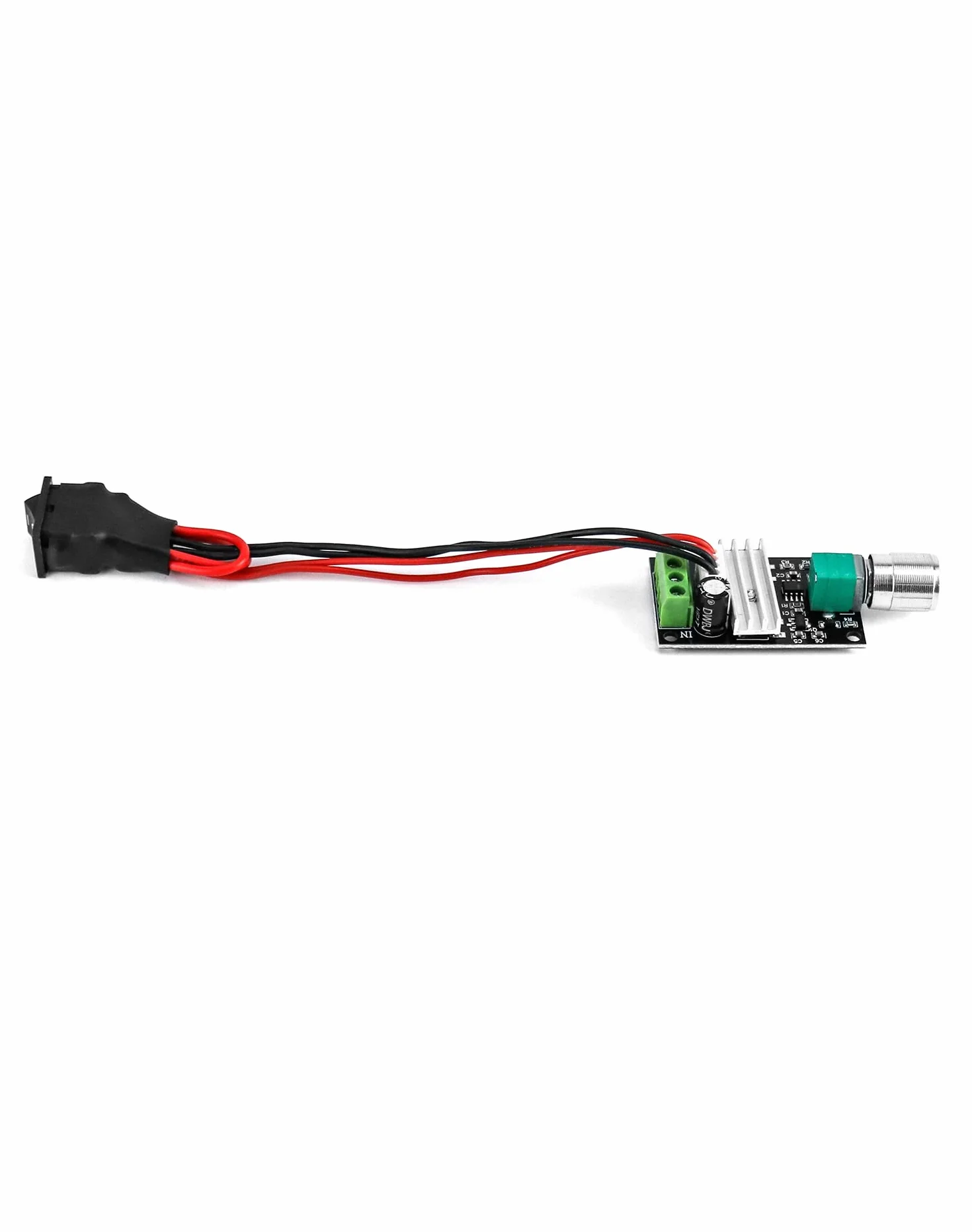 QWORK 1203BB 6V 12V 24V 3A 80W Regulator prędkości silnika prądu stałego (PWM) Regulowany odwracalny przełącznik sterownika silnika