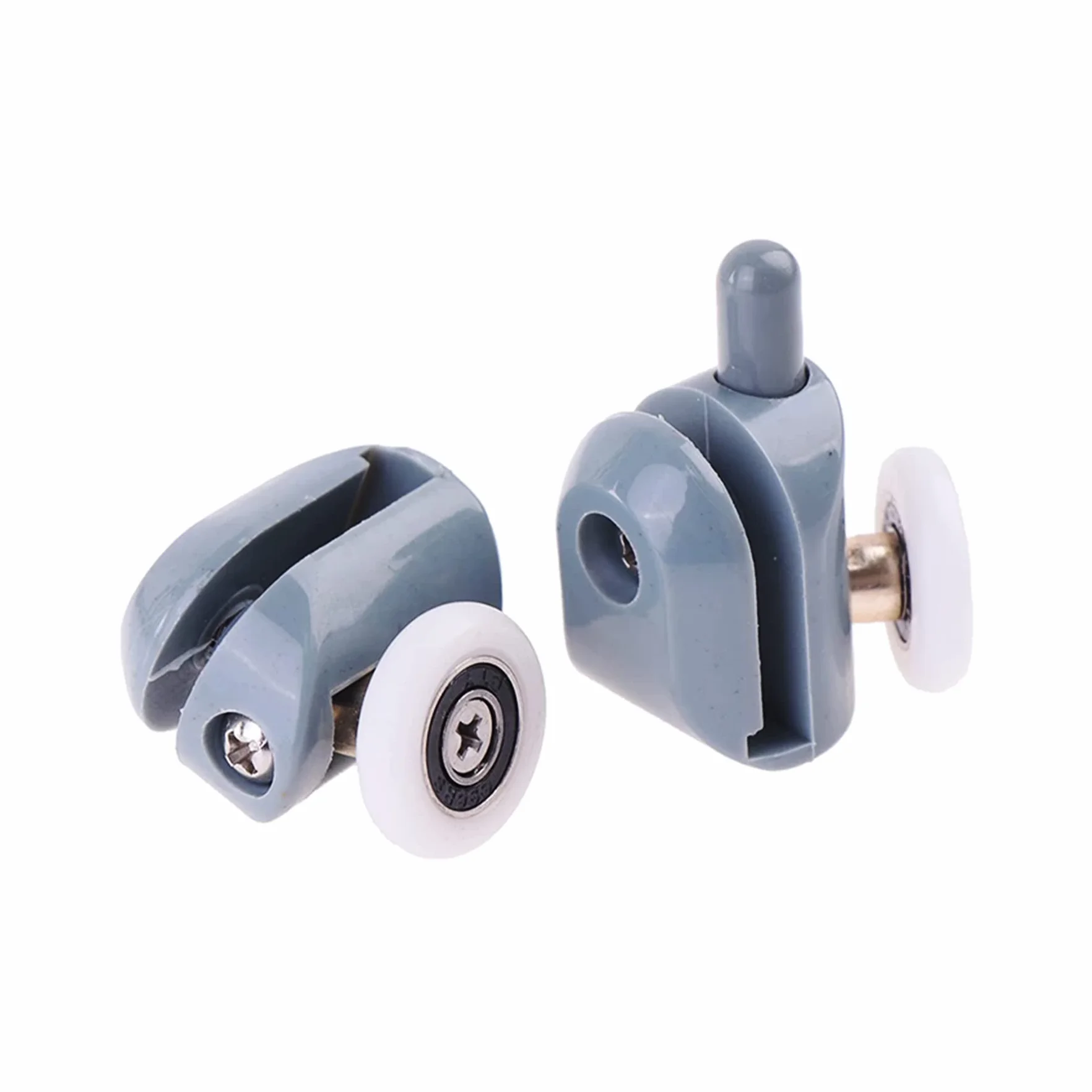 Retoo 8 sztuk rolek do drzwi prysznicowych 23 mm, rolki do kabiny prysznicowej, części zamienne, kółka do drzwi przesuwnych, rolki do drzwi szklanych, prowadnica rolkowa, koła pasowe