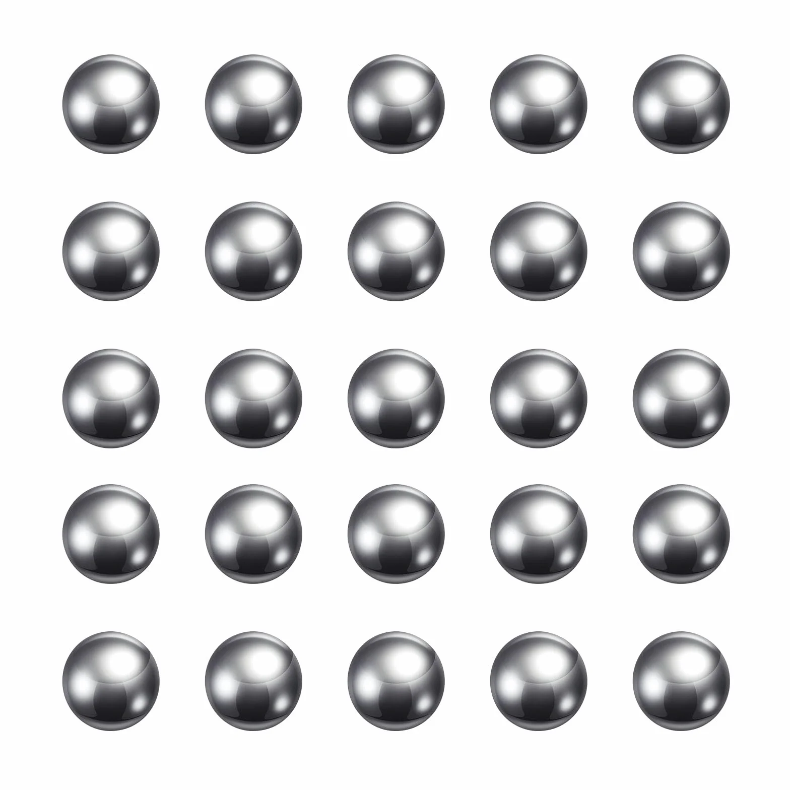 QUARKZMAN 150 sztuk Precyzyjne kulki 6mm Średnica 304 Stal nierdzewna łożyska
