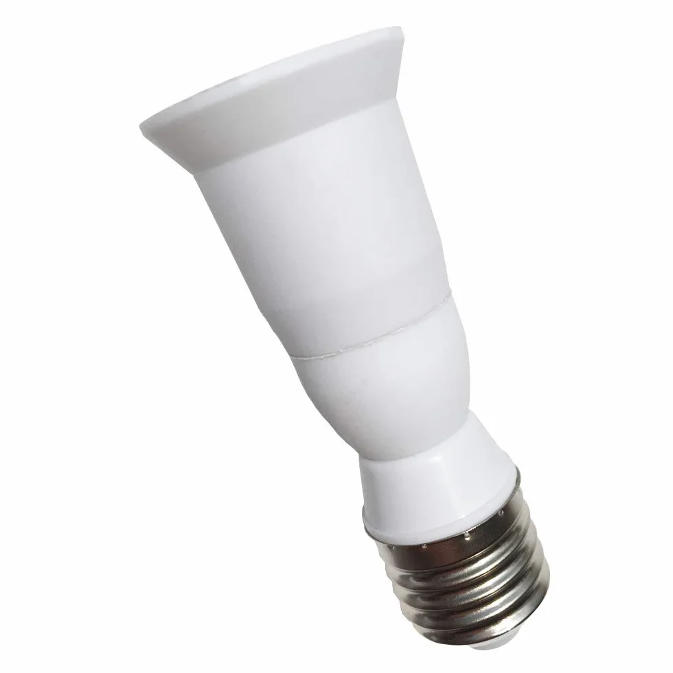 3 sztuki białe 95 mm przedłużenie E27 na E27 lampy LED adapter podstawowy