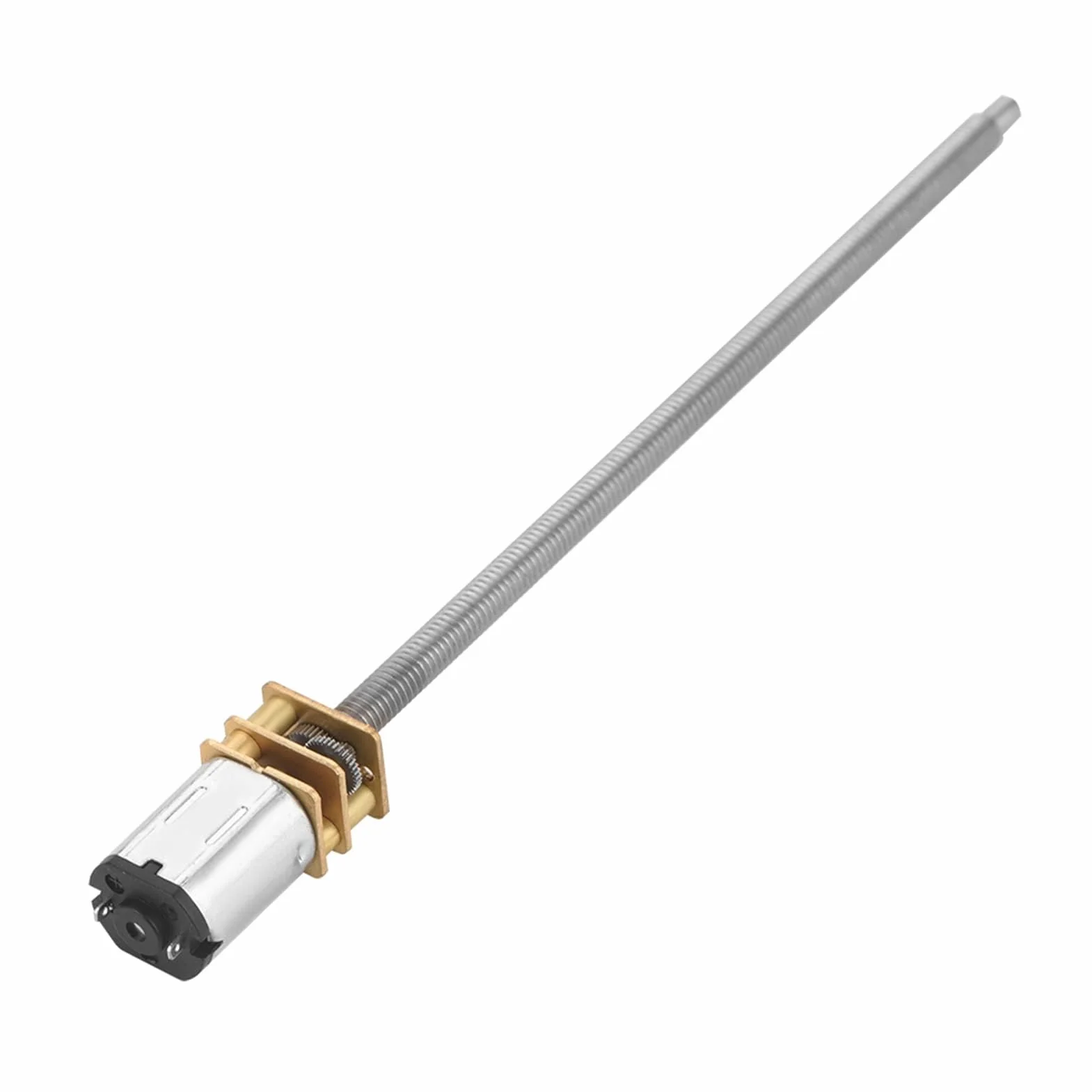 DC-Getriebemotor 6V 12V N20-Getriebe-Reduzierungs-Motor mit langer Ausgangswelle M4 x 100mm(12V 600RPM)