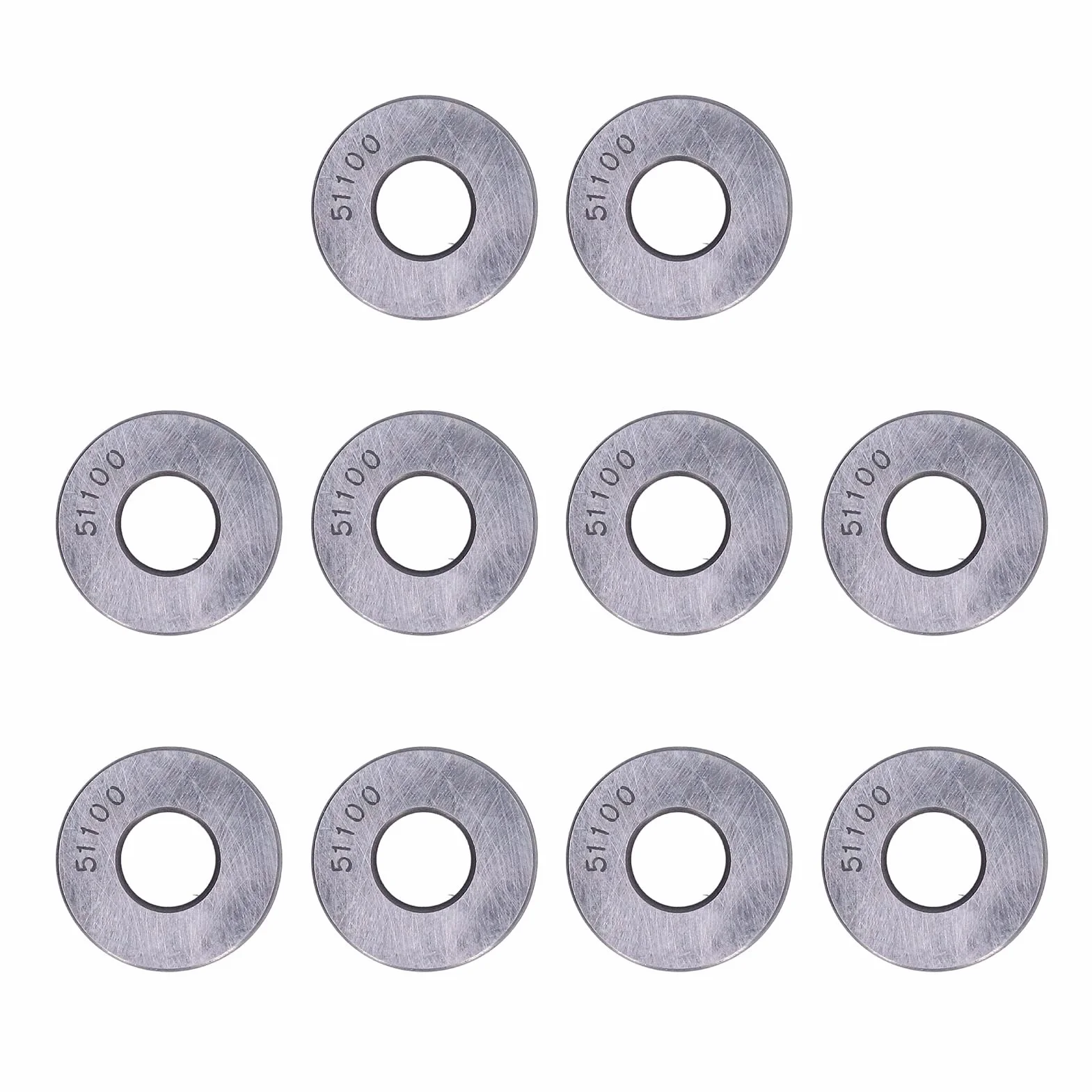 Łożysko kulkowe oporowe 51100 miniaturowe zestaw 10 szt. łożyska wzdłużne metalowe