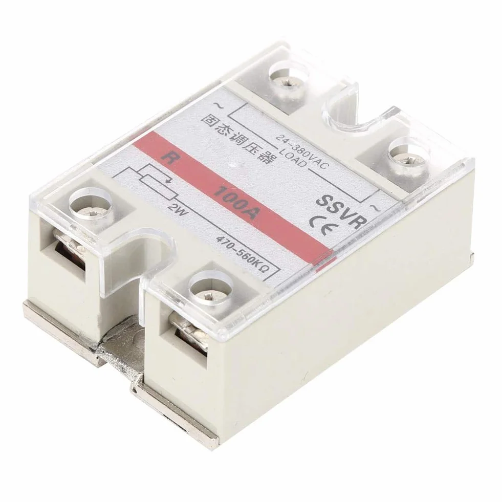 Regulator napięcia półprzewodnikowego, SSVR-100-VA niskoczęstotliwościowy przekaźnik półprzewodnikowy 24-380VAC instalacja śrub 100A 470-560KΩ/moduł 2W