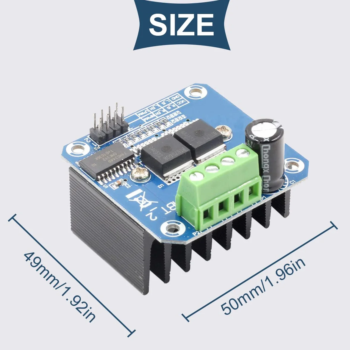 BTS7960 moduł sterownika silnika ograniczenie prądu, moduł sterownika silnika 43 jeden High Power podwójny mostek DC H PWM Smart Car Board pojazd moduł sterownik do Arduino