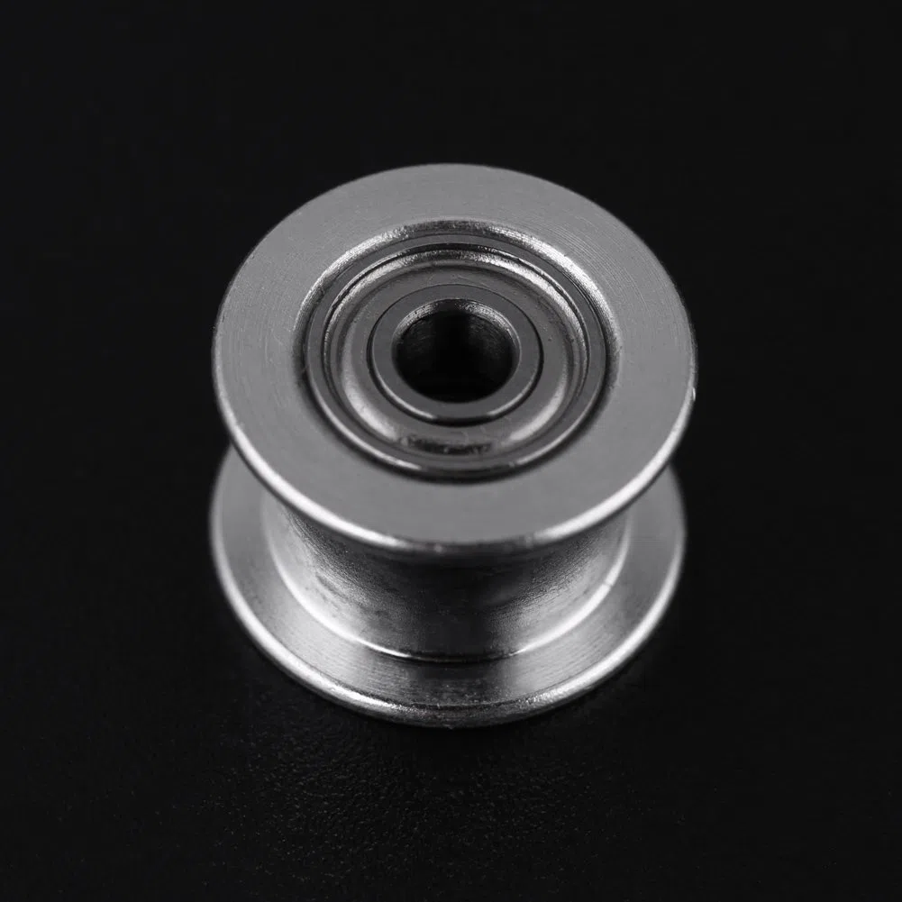 Aluminiowe koło pasowe rozrządu do drukarki 3D - 5-częściowy zestaw, 2GT, otwór 3 mm/5 mm, 16/20/zęby bezzębne, szerokość paska 6 mm/10 mm (W6 mm 16T otwór 3 bezzębny)