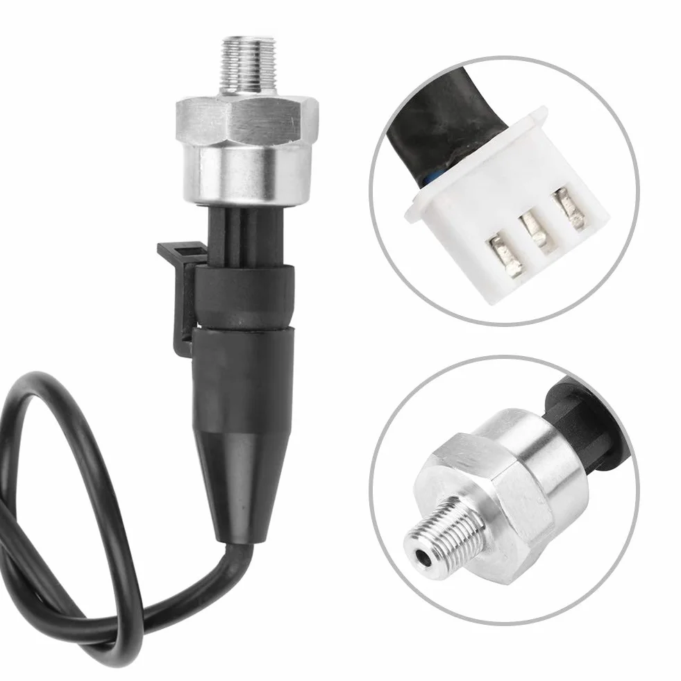 Czujnik ciśnienia 1/8, 1/8 150 psi, gwint NPT, czujnik ciśnienia ze stali nierdzewnej do oleju, paliwa, powietrza, wody (150 psi)