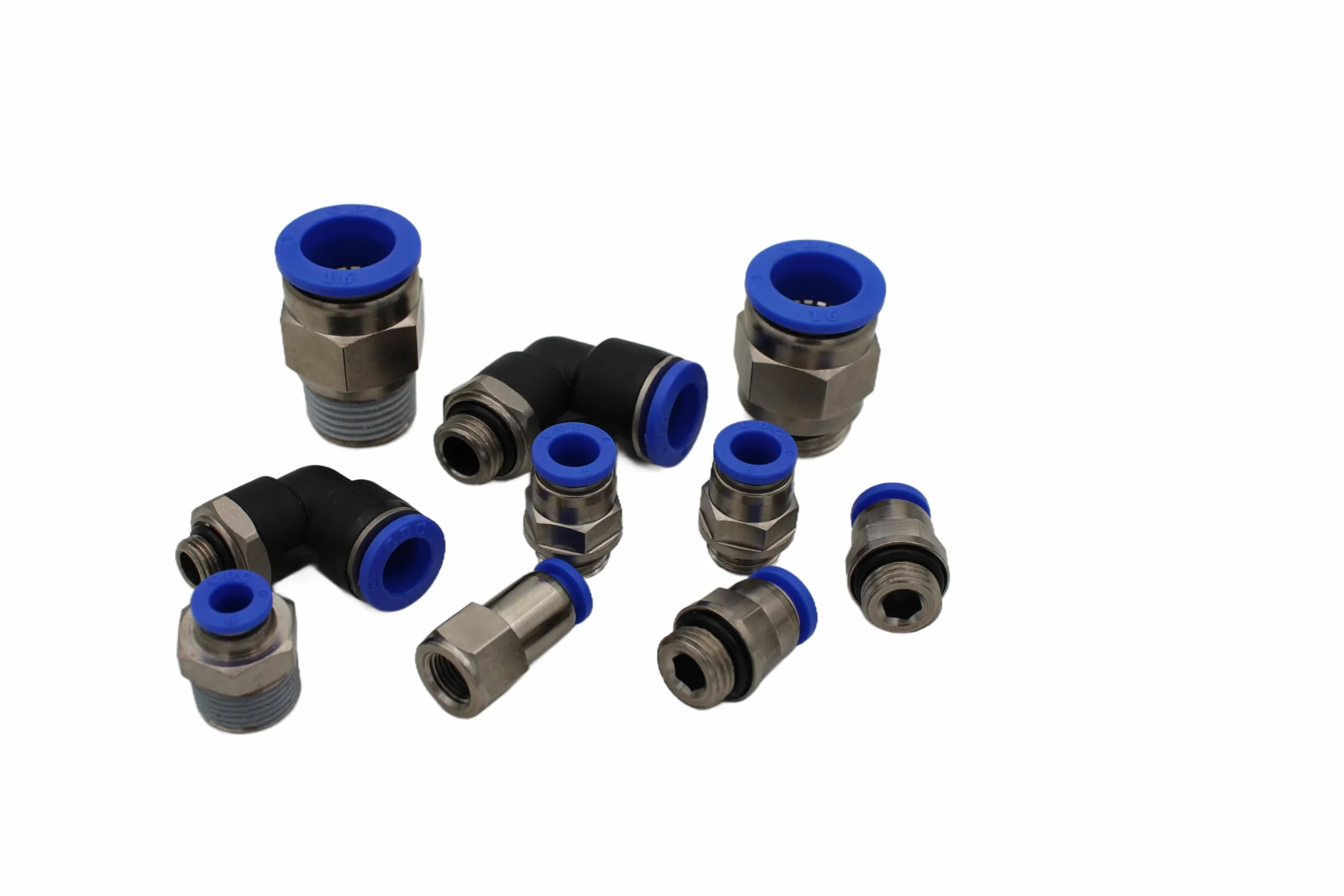 CDC pneumatyczne złącza wtykowe, proste G 1/8" na 8 mm IQS MPC 08G01, 4 sztuki