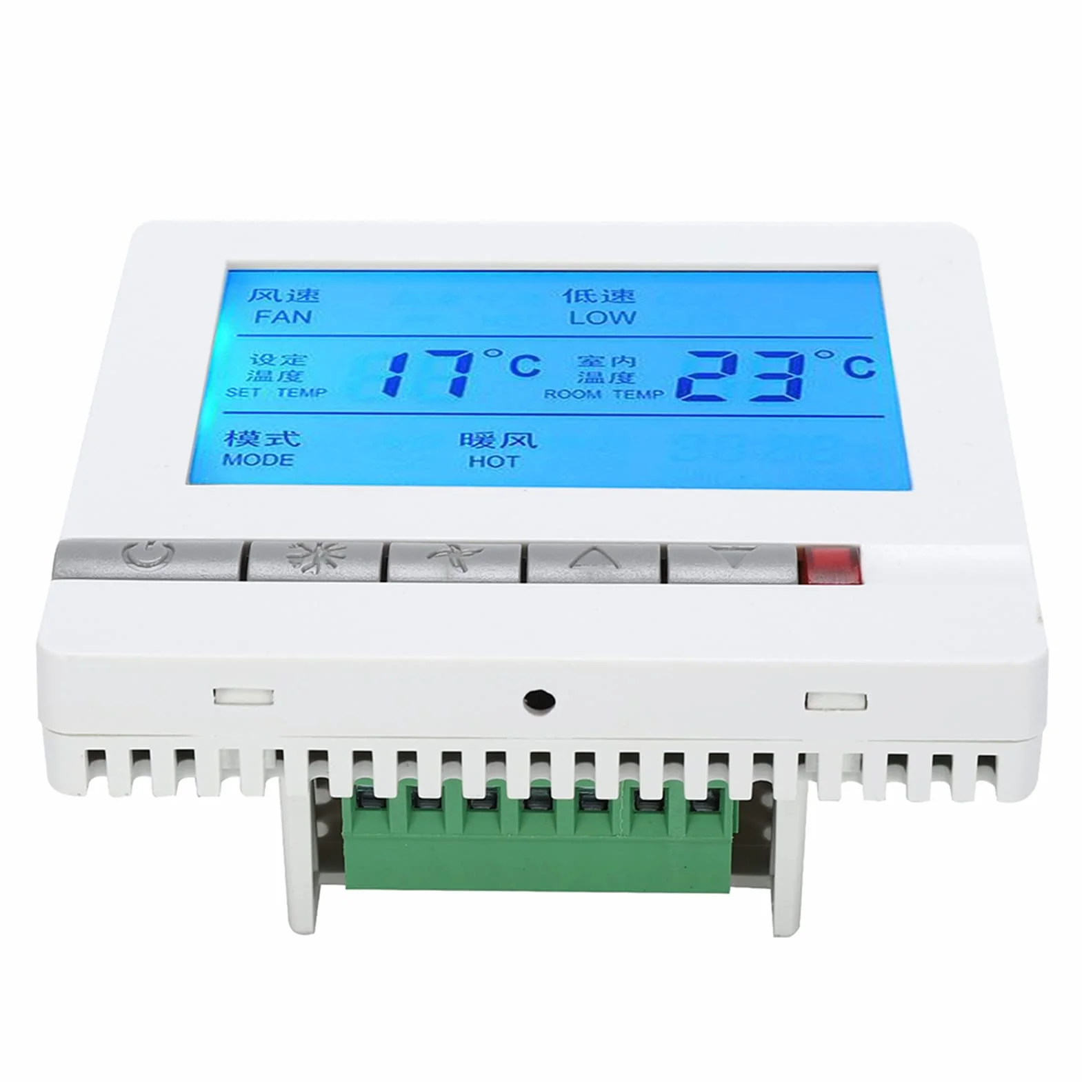 Cyfrowy Termostat Inteligentny Klimatyzator Wyświetlacz Lcd Regulator Temperatury Ac180260V Funkcja Zdalnego Sterowania Fan-Coil Termostat Klimatyzacji Smart,Termostat