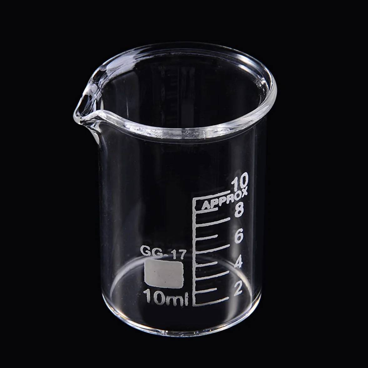 Scientific szklany zestaw kubków, kubek laboratoryjny, odporność na wysoką temperaturę 5 ml/10 ml/25 ml/50 ml/100 ml