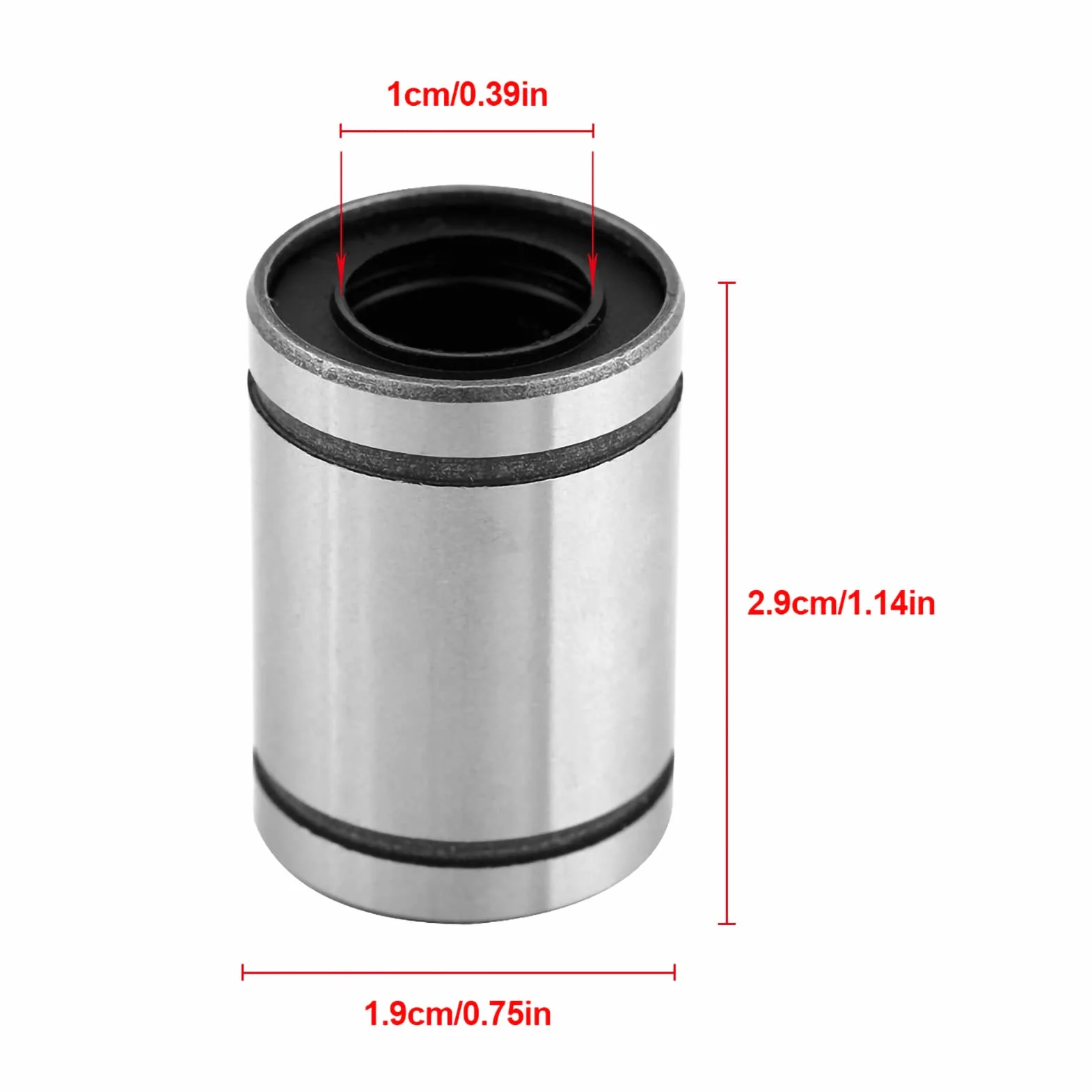 Linearne łożyska kulkowe LM10UU 10 mm do drukarki 3D CNC