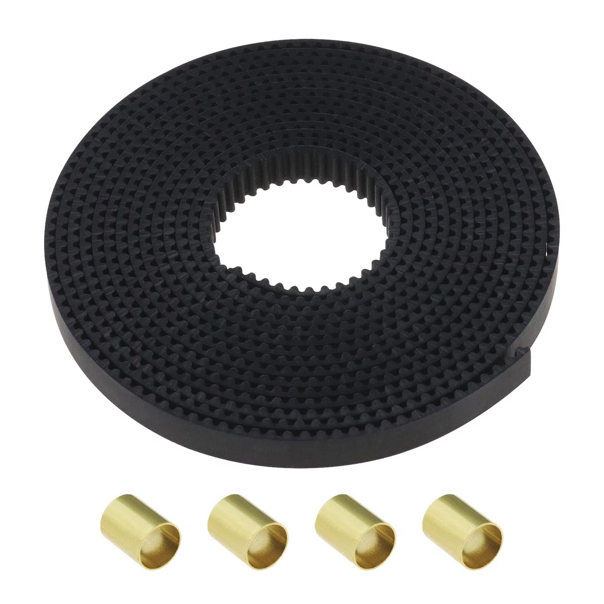 SG Store Otwarty pasek rozrządu 2GT 2 metry kompatybilny z drukarką 3 Ender 3 / Ender 3 V2 / Ender 3 Pro/Ender serii 5 skok 2 mm szerokość 6 mm z 4 mosiężnymi tulejami