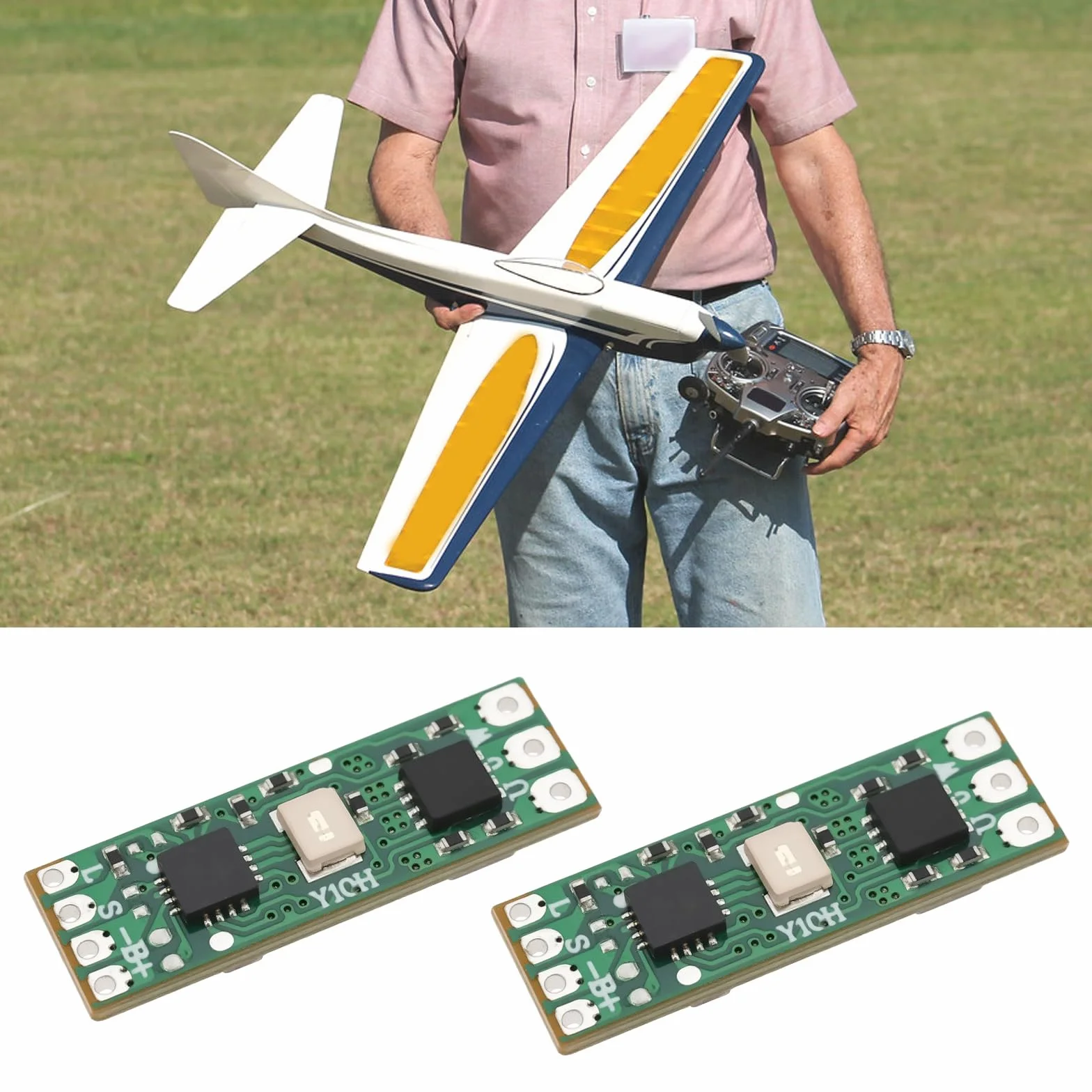OTOTEC 2 szt. 1S-3S ESC mikromoduł kontrolera silnika bezszczotkowego, elektroniczny regulator prędkości 8 A do wentylatorów bezszczotkowych modeli samolotów drona