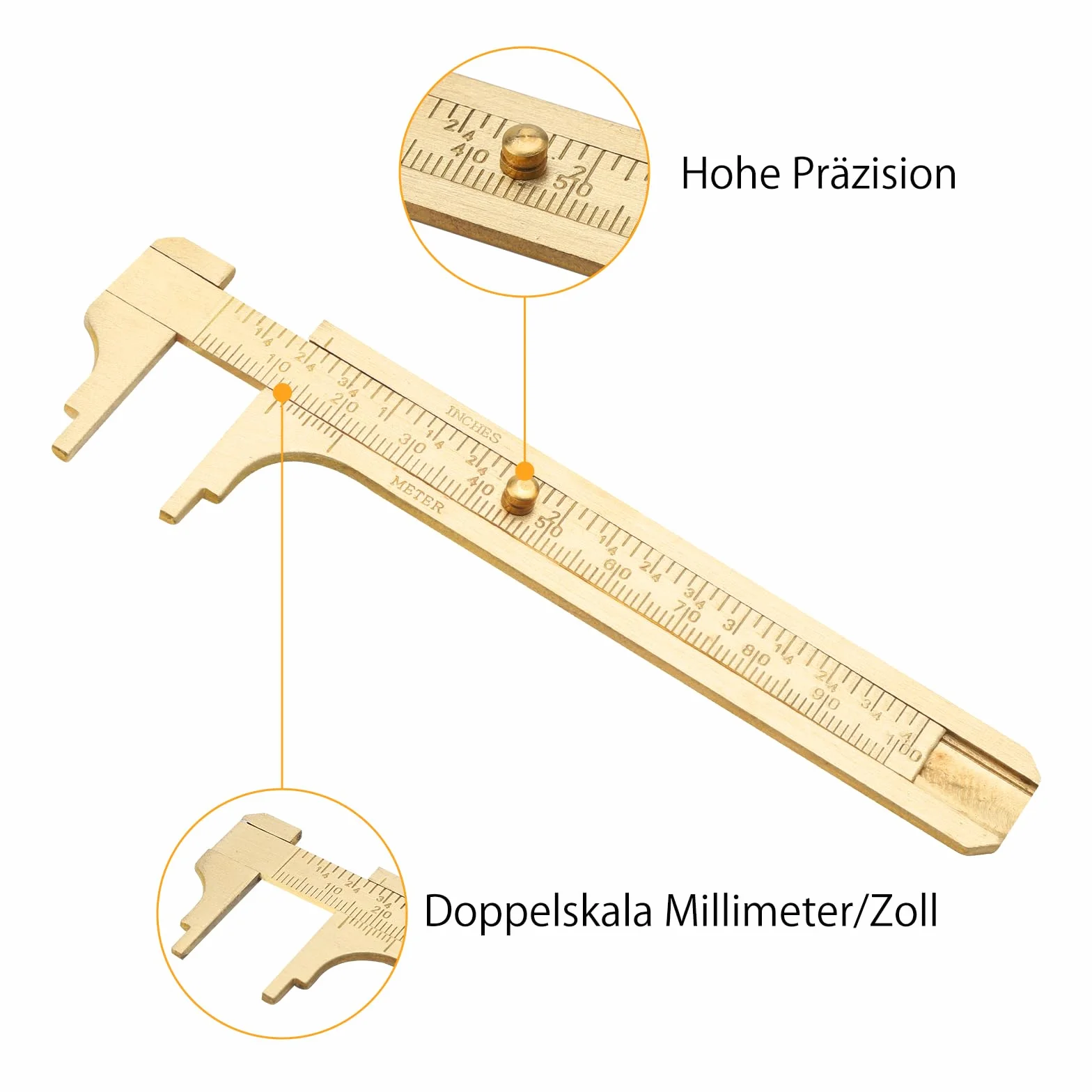 2 sztuki suwmiarki małe, analogowe, poręczne suwmiarki, mini mosiężny suwmiarka, podwójna skala, linijka kieszonkowa, do biżuterii, obróbki drewna, narzędzie pomiarowe, linijka 100 mm