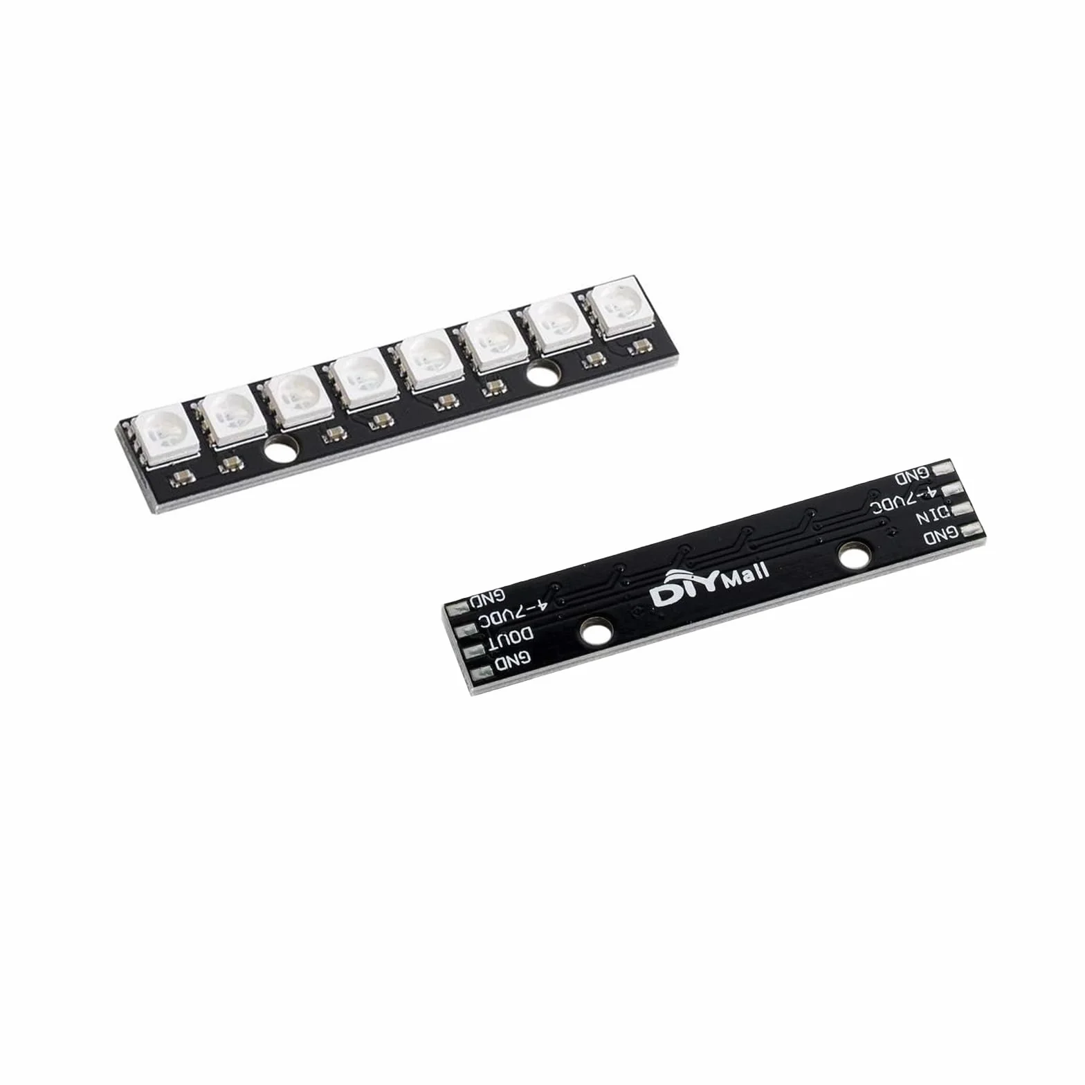 10 sztuk 8-bitowych modułów RGB LED WS2812, wbudowane sterowniki dla Arduino, Raspberry Pi, ESP32